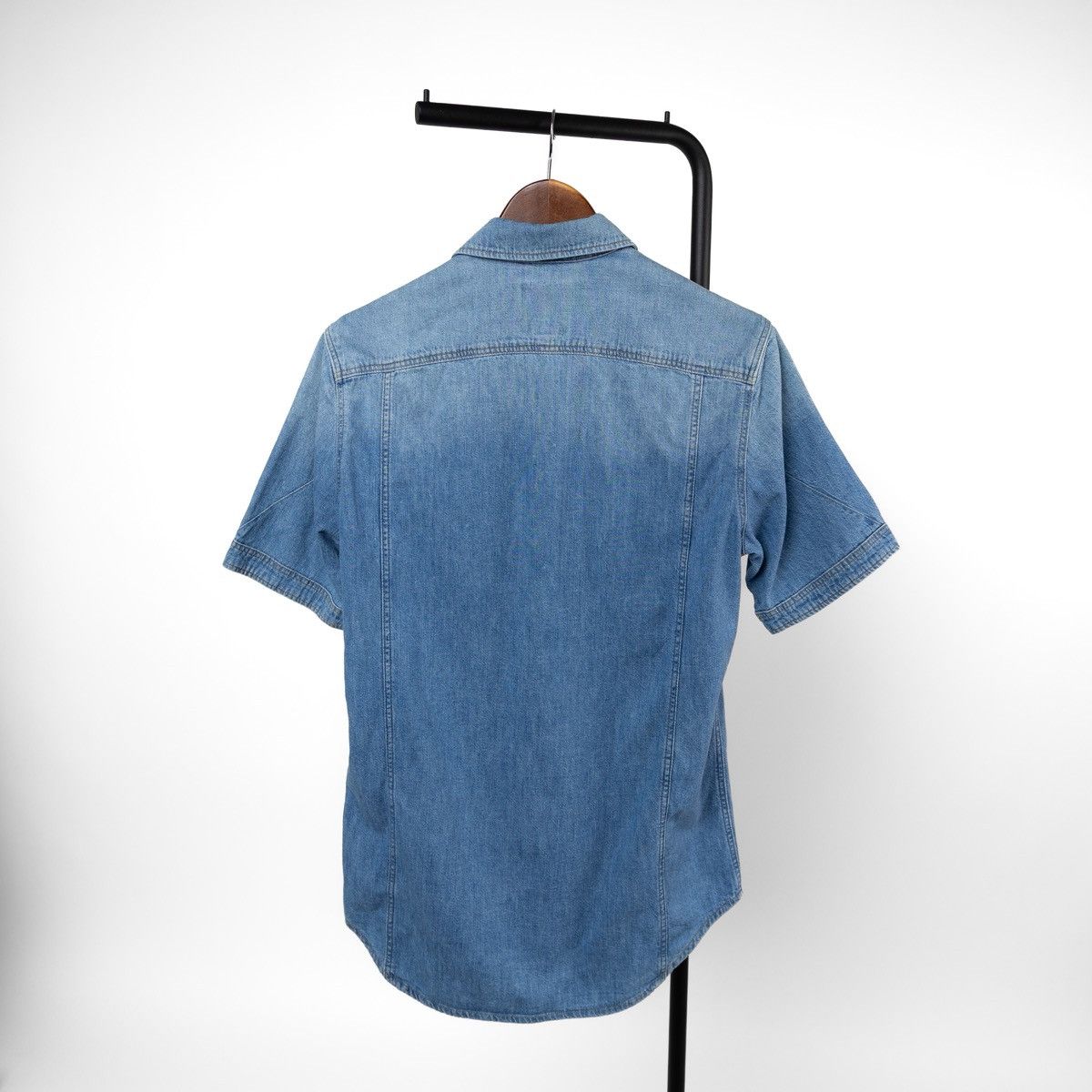 G-Star G-Star Raw 3301 Slim Mens Jean Denim Shirt Short Sleeve Blue Size US S / EU 44-46 / 1 - 2 Thumbnail