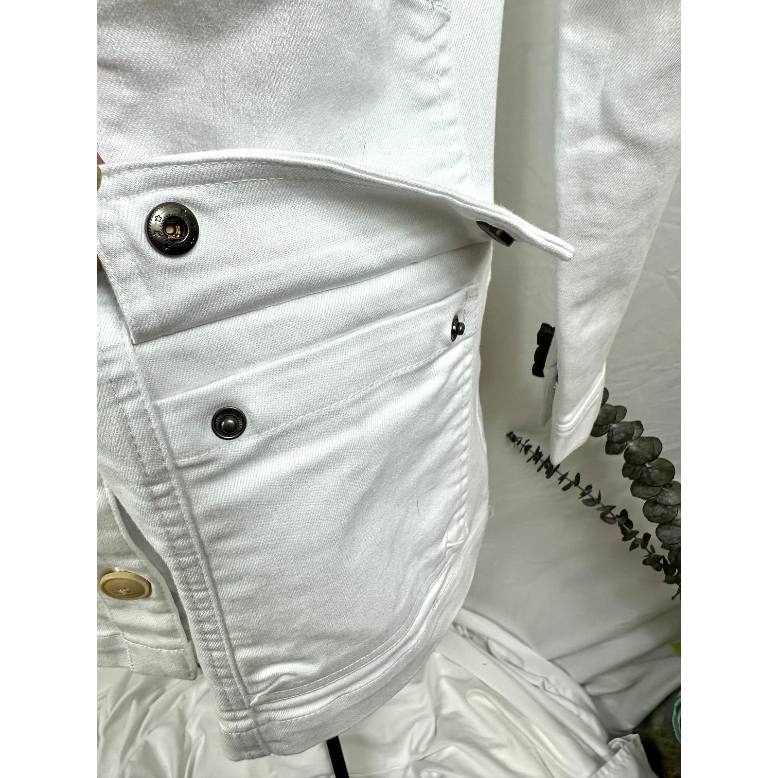Other Anybody Stretch Twill Utility Jacket Crisp White XS Size XS / US 0-2 / IT 36-38 - 6 Thumbnail