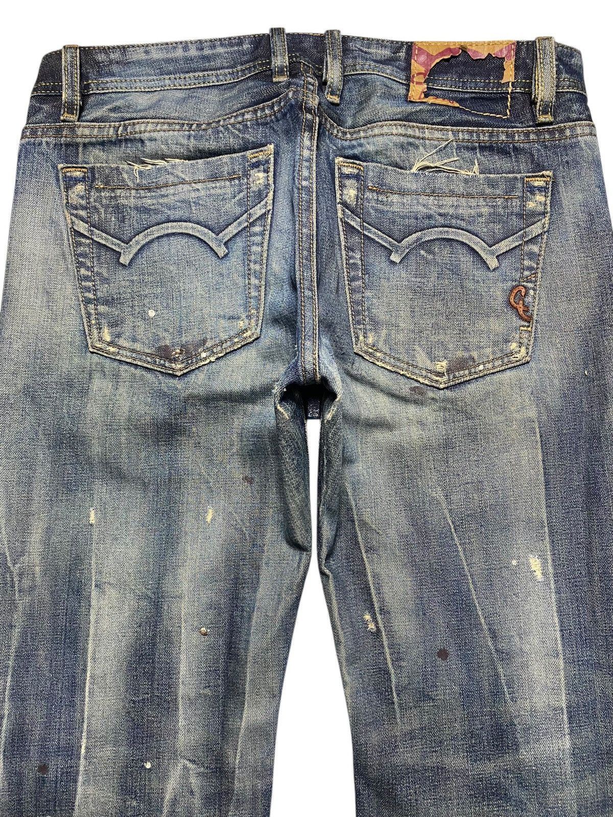 Cult Of Individuality Cult Paint Splatter Distressed Selvedge Redline (107N2) Size US 34 / EU 50 - 4 Thumbnail