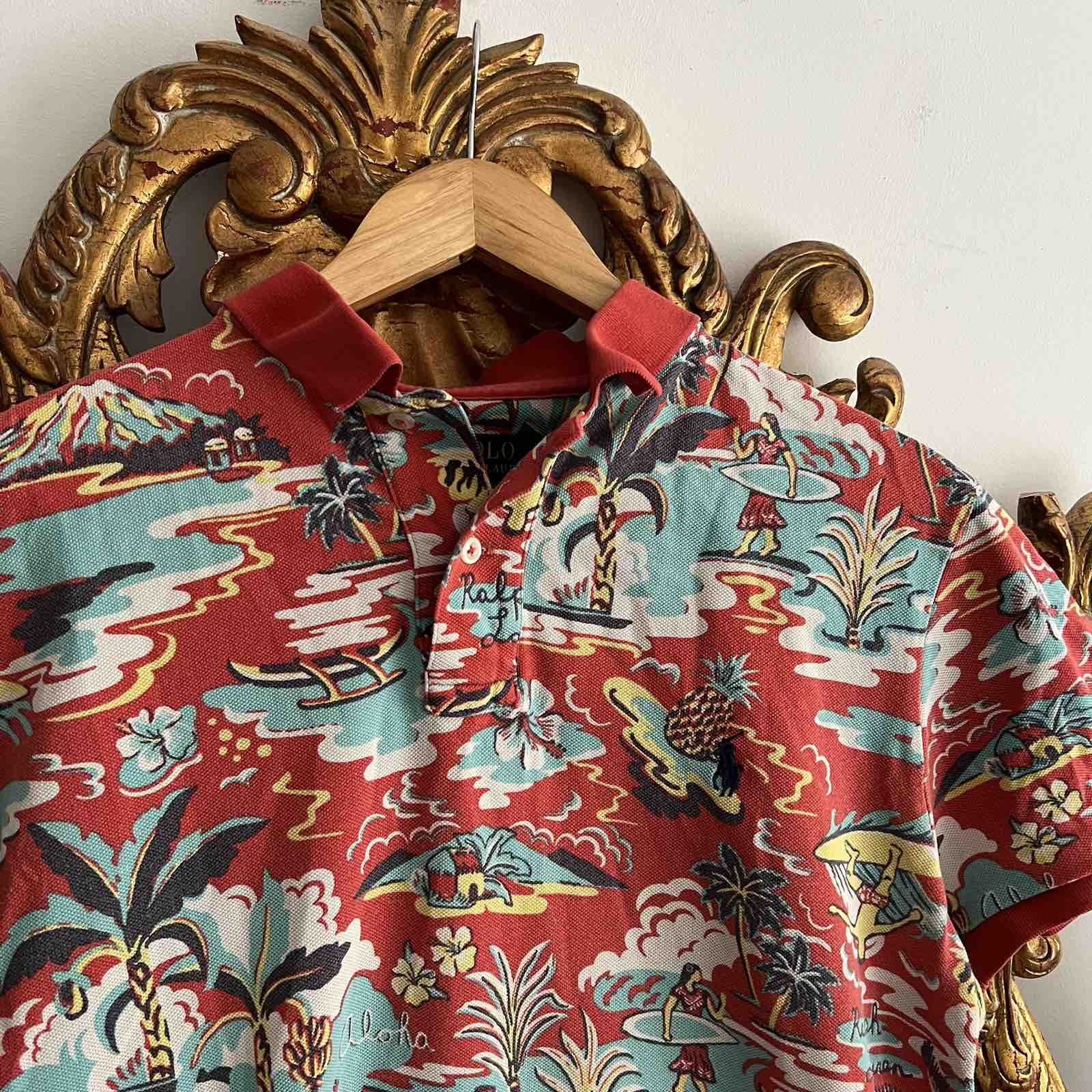 Polo Ralph Lauren Polo Ralph Lauren Hawaiian Print Shirt Sz L Size US L / EU 52-54 / 3 - 2 Thumbnail