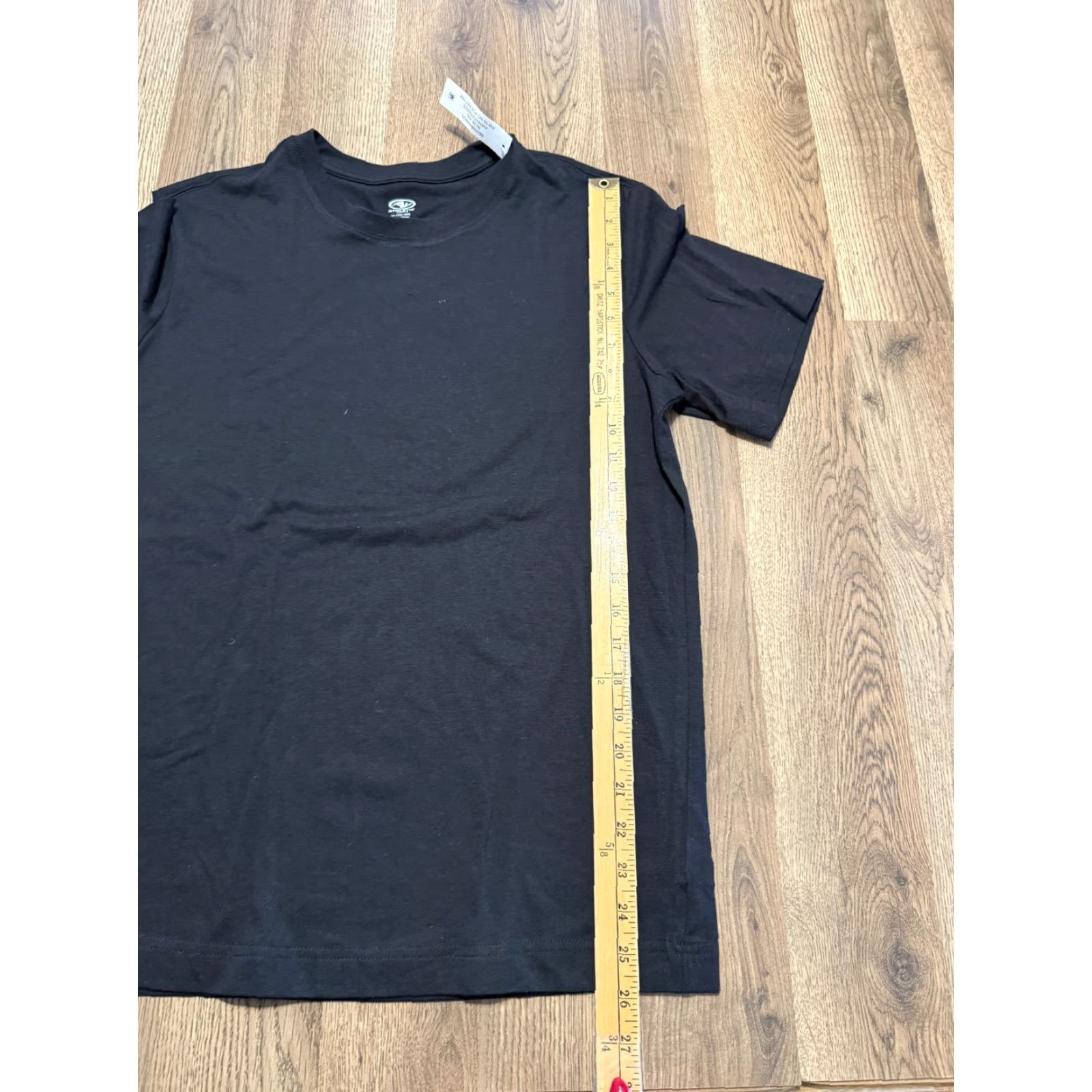 Athletic Works Athletic Works Shirt Mens Size Medium Black Crewneck T-Shirt Regular Fit Short Sleeve Casual Modern Basic Size M / US 6-8 / IT 42-44 - 7 Thumbnail