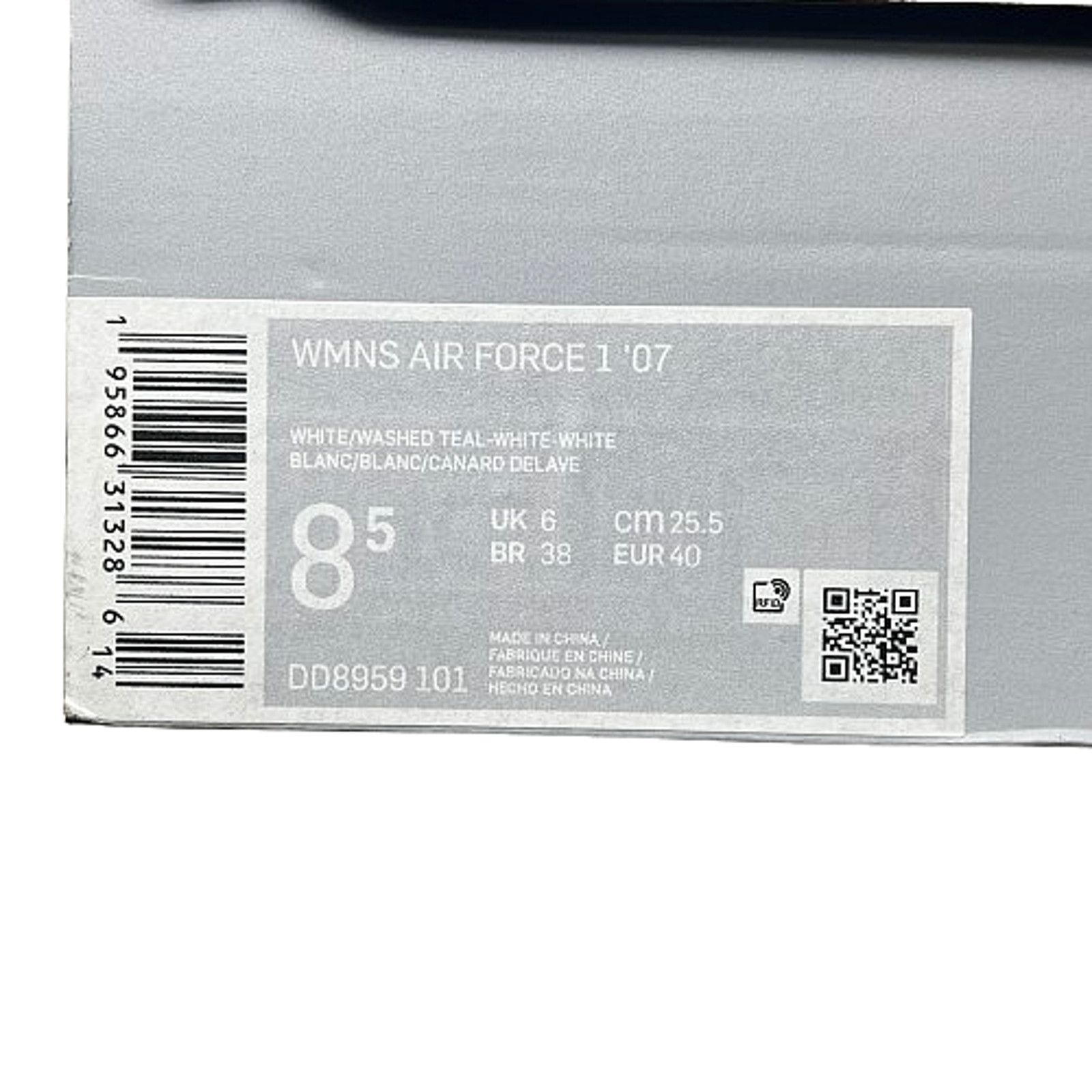 Nike Nike Air Force 1 Low White Washed Teal Size 8.5 W DD8959-101 Size US 6 / IT 36 - 8 Thumbnail