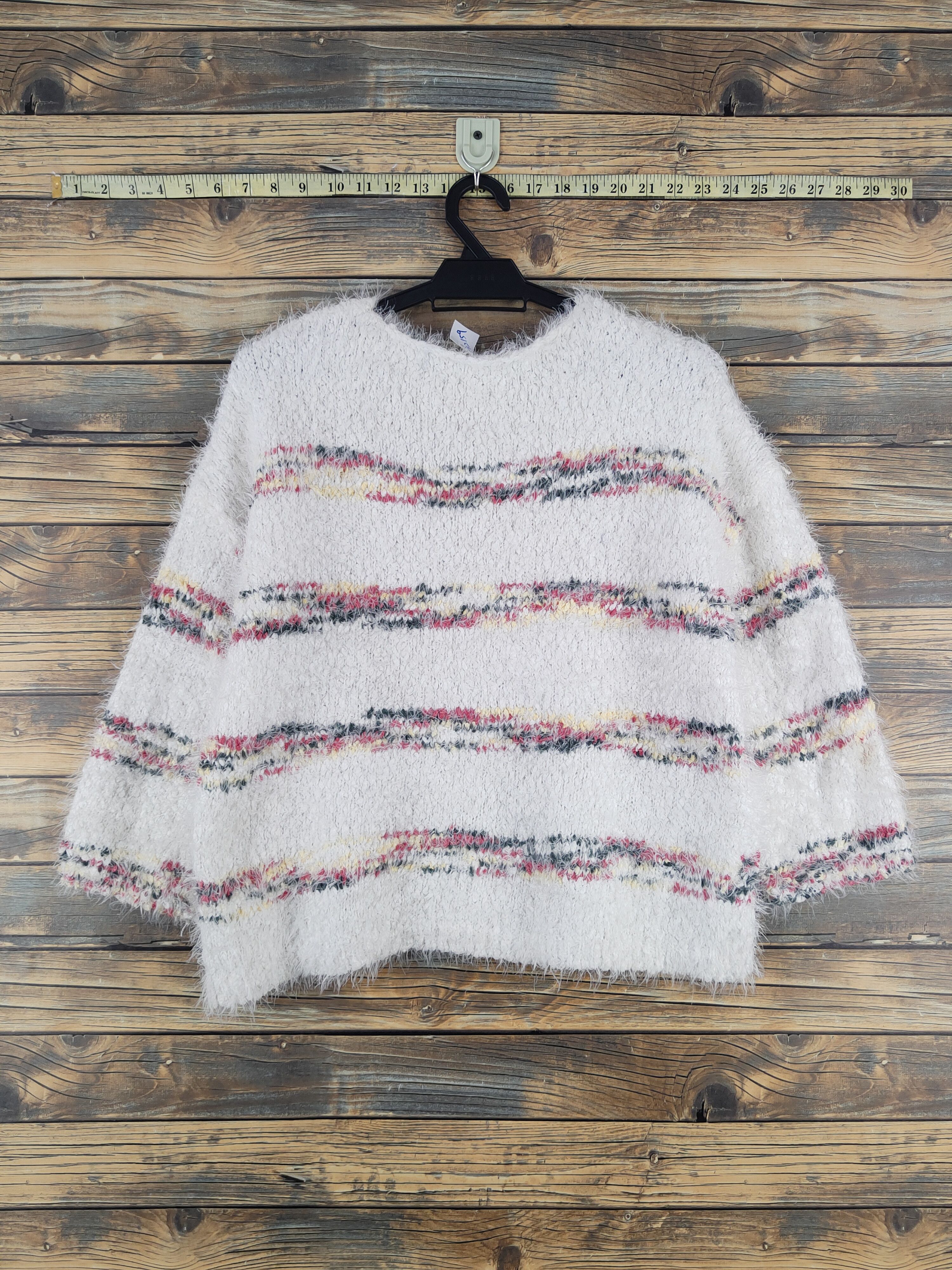 Japanese Brand Japanese Brand Ivory Shag Shaggy Fur Mohair Knitwear #W2159 Size M / US 6-8 / IT 42-44 - 7 Thumbnail