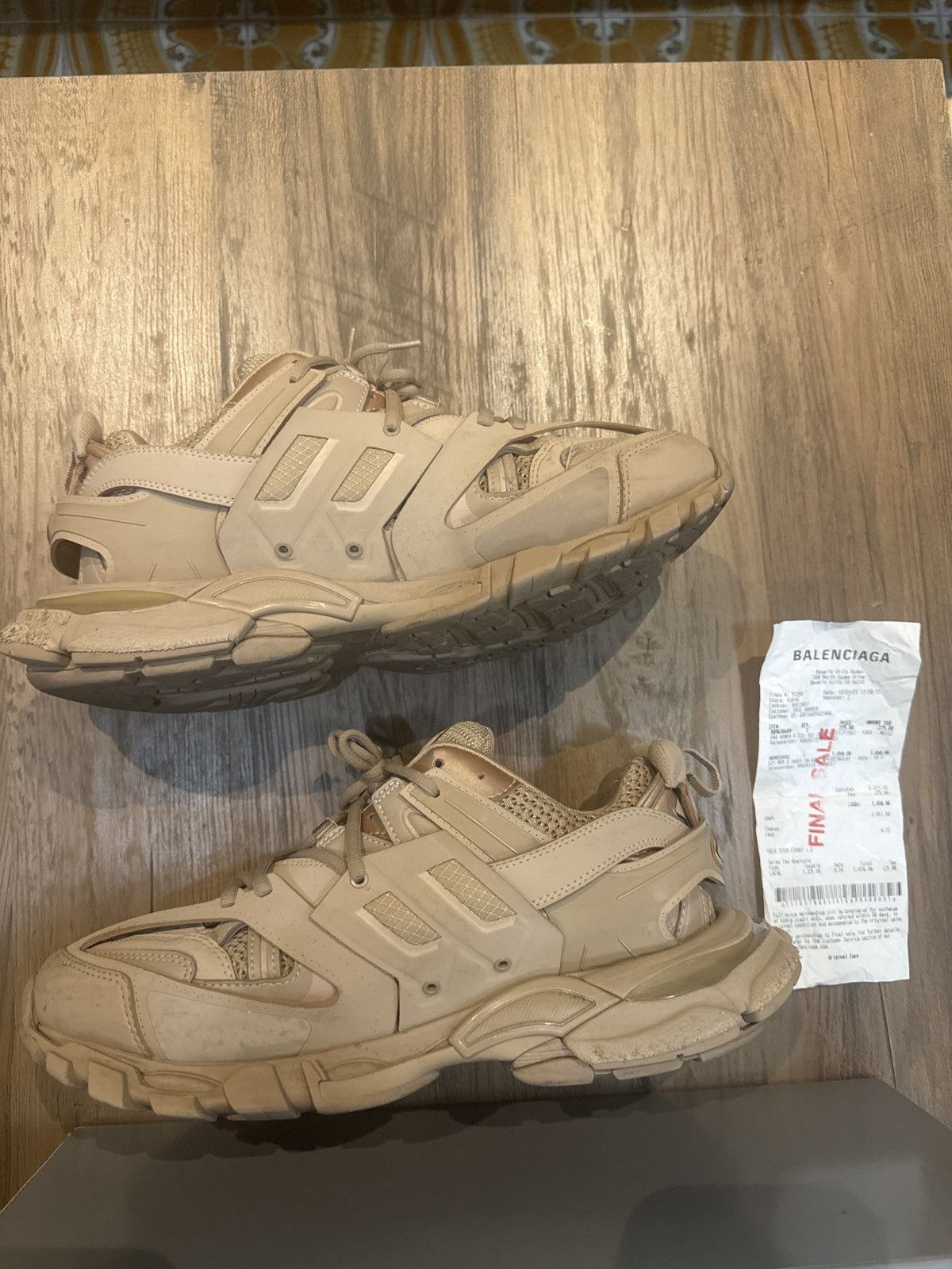 Balenciaga Balenciaga Track Sneakers "Full Beige" Size US 10 / EU 43 - 3 Thumbnail