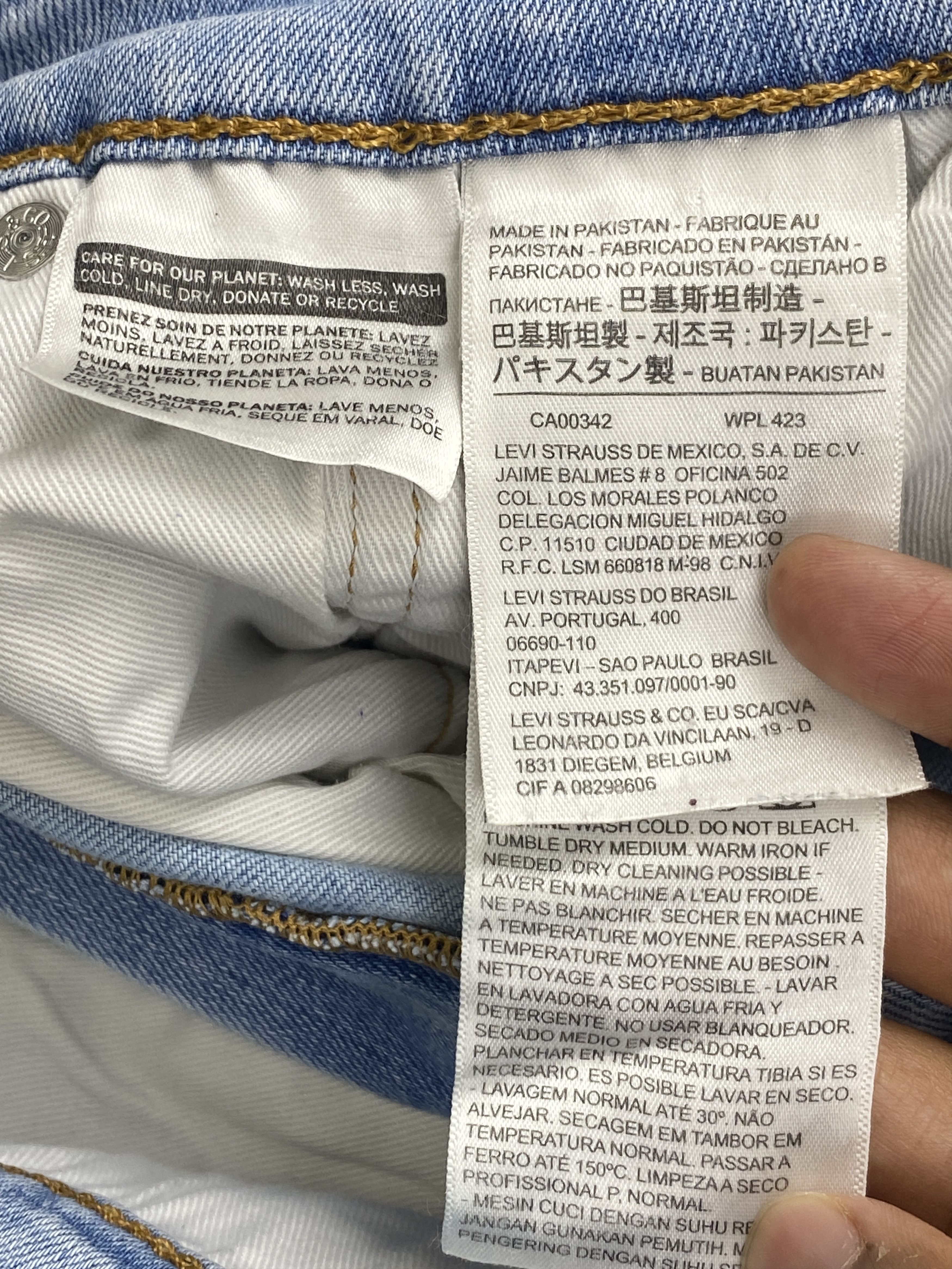Levi's Light Blue Vintage Levi's 505 Jeans DP2824 Size US 32 / EU 48 - 14 Thumbnail