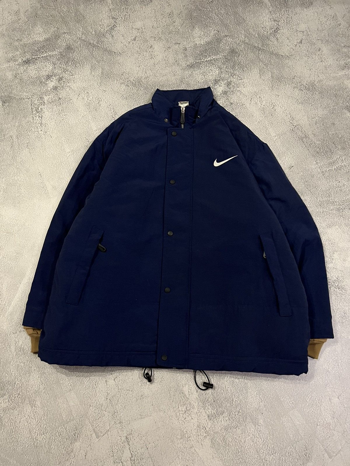 Nike × Vintage Vintage Y2k Nike Nylon Big Swoosh Jacket 00’s Size US L / EU 52-54 / 3 - 3 Thumbnail