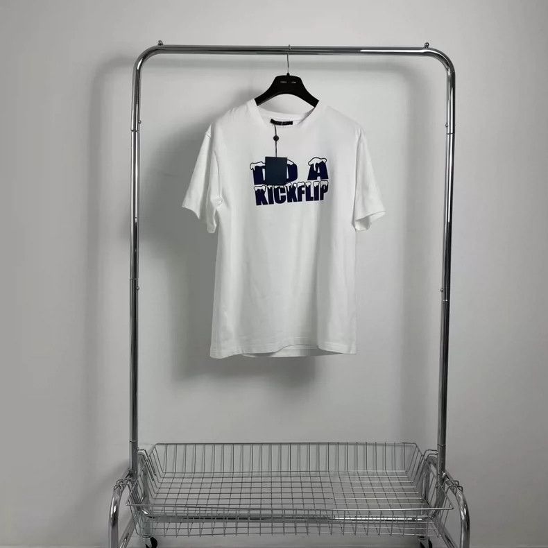 Louis Vuitton Louis Vuitton White snow mountain logo short sleeve Size US XXL / EU 58 / 5 - 1 Thumbnail