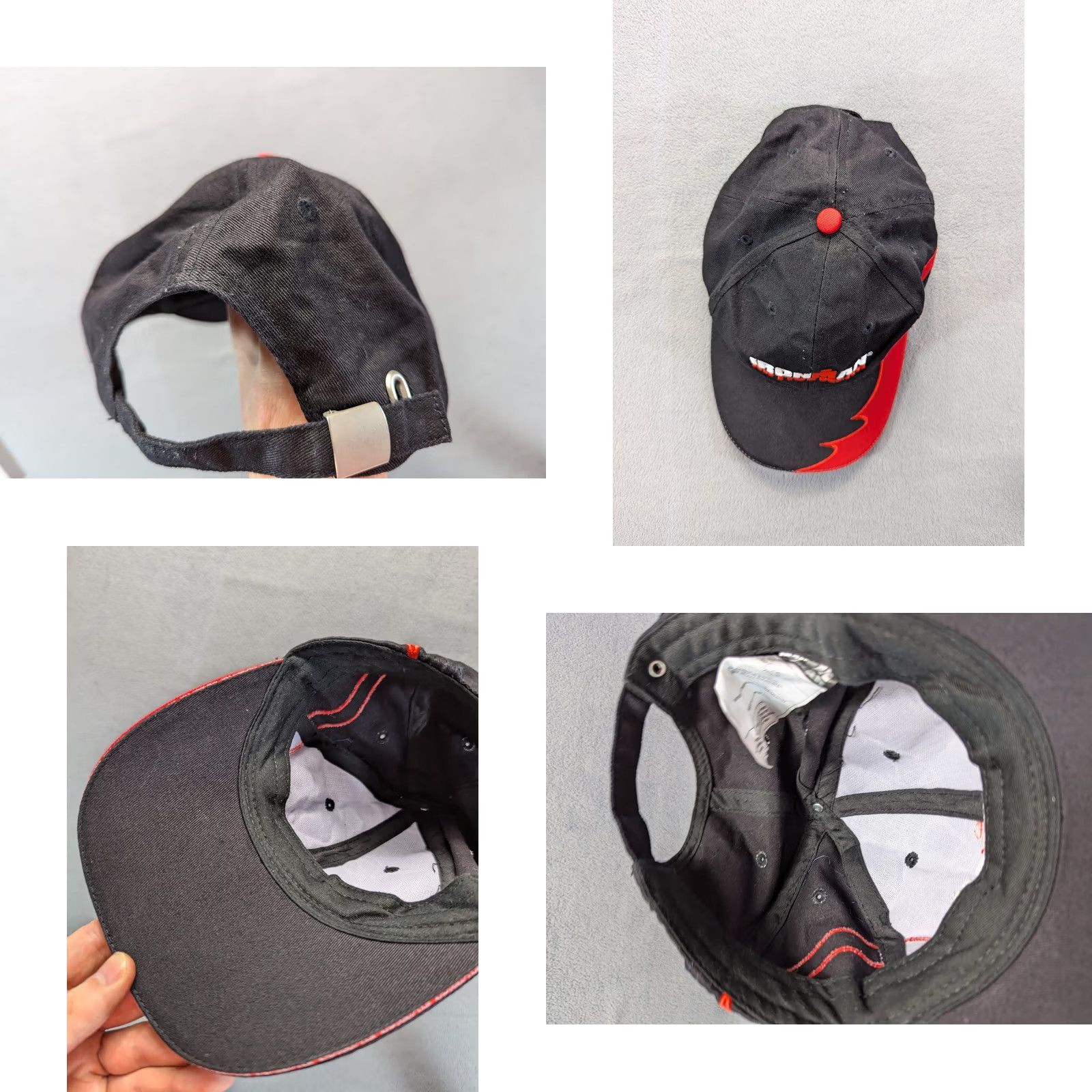 Vintage Ironman Active Wear Baseball Cap Men One Size Black Size ONE SIZE - 8 Thumbnail