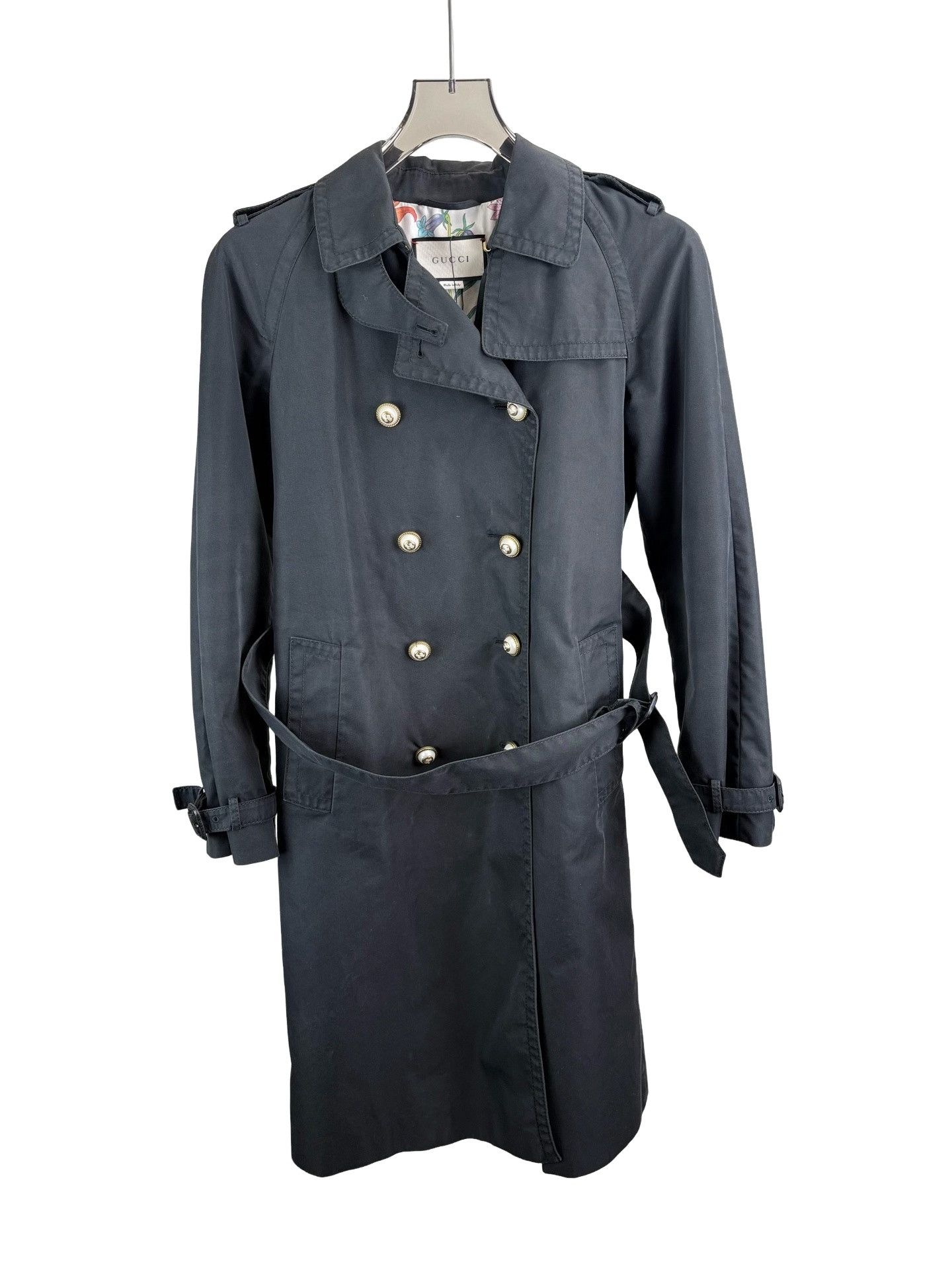 Gucci Gucci Double Breasted Belted Trench Coat 40 Size S / US 4 / IT 40 - 1 Thumbnail