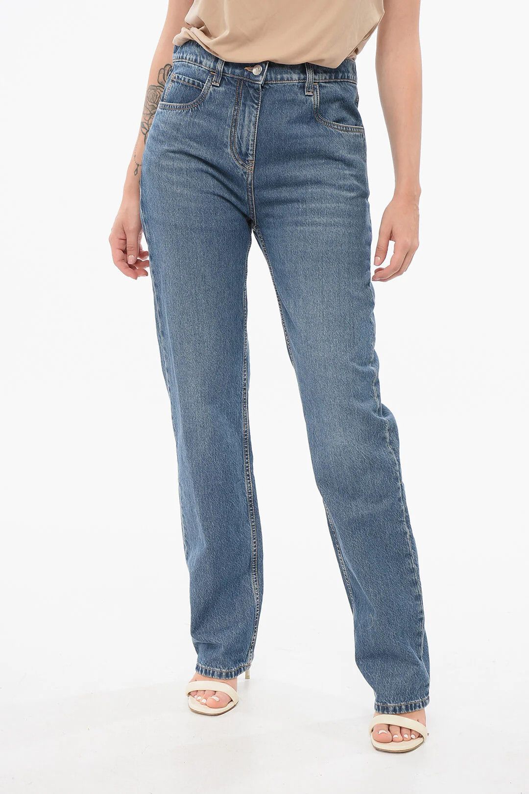Etro og1mm0426 Denim Slim-Fit Jeans in Blue Size 25" / US 0 / IT 36 - 1 Thumbnail