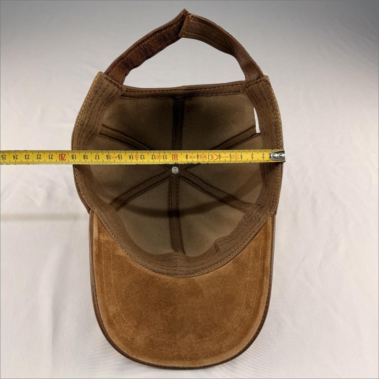 Other NEW Brown Leather Baseball Cap - Premium Hat 086 Size ONE SIZE - 7 Thumbnail
