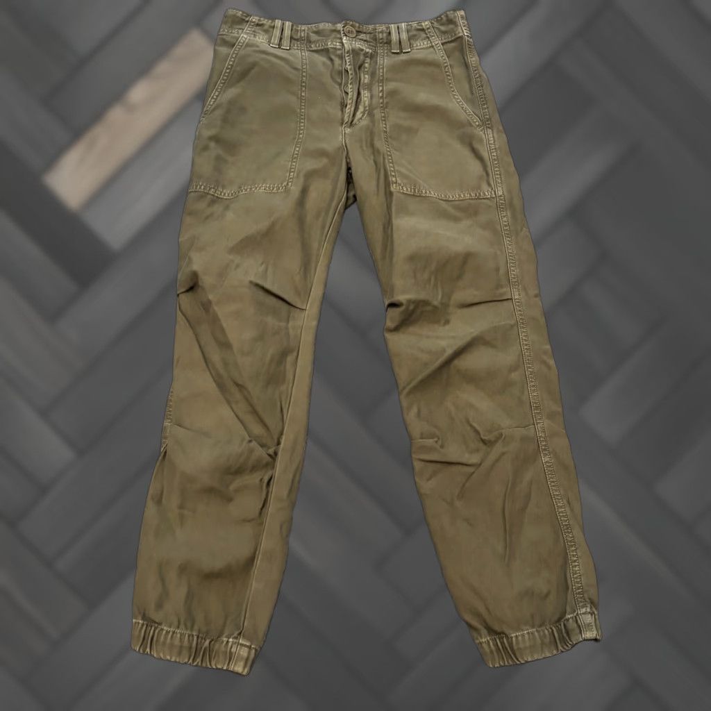 Citizens Of Humanity Citizens of Humanity Pants Womens 24 Green Tapered Military Wide Jogger Button Fly Pockets Size 42" / US 20 - 1 Thumbnail