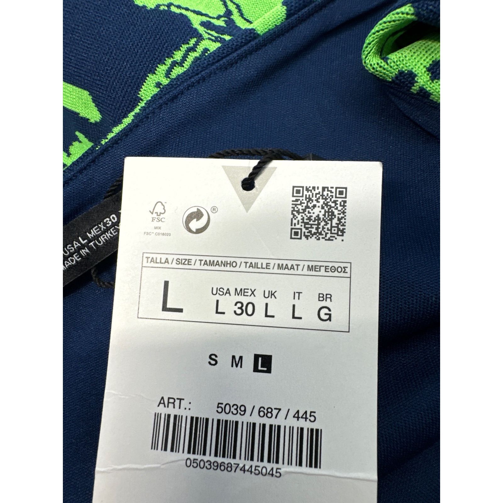 Zara Zara 1- Sholder Crop Top Navy Green NWT Womens Juniors Large Size L / US 10 / IT 46 - 6 Thumbnail