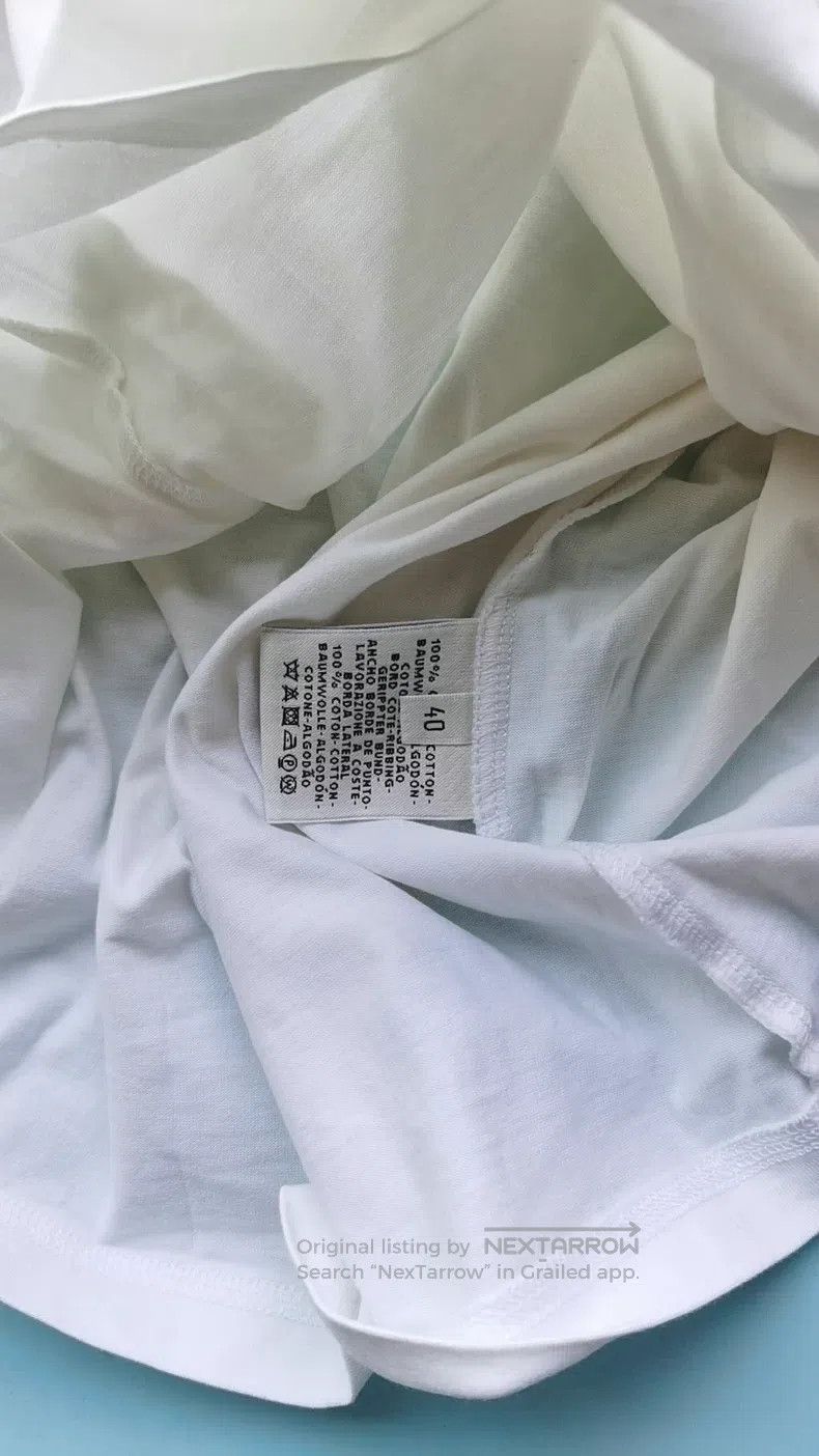 Hermes Hermes White Short-Sleeve T-Shirt with Classic Horsebit Em Size S / US 4 / IT 40 - 3 Thumbnail