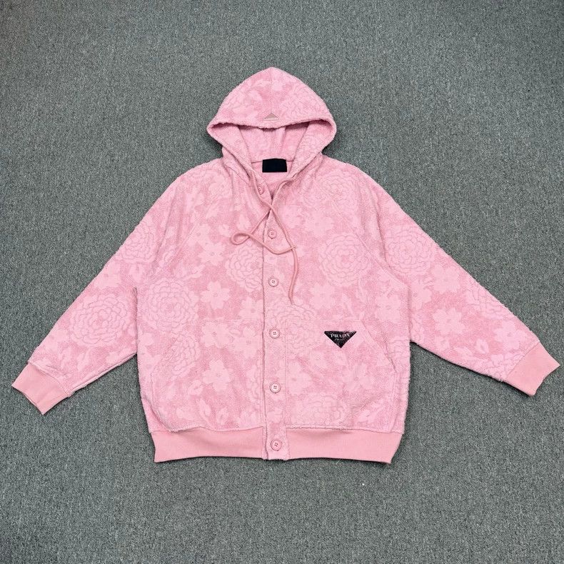 Prada Prada Pink Triangle Logo Sweatshirt - dmc Size US M / EU 48-50 / 2 - 1 Thumbnail