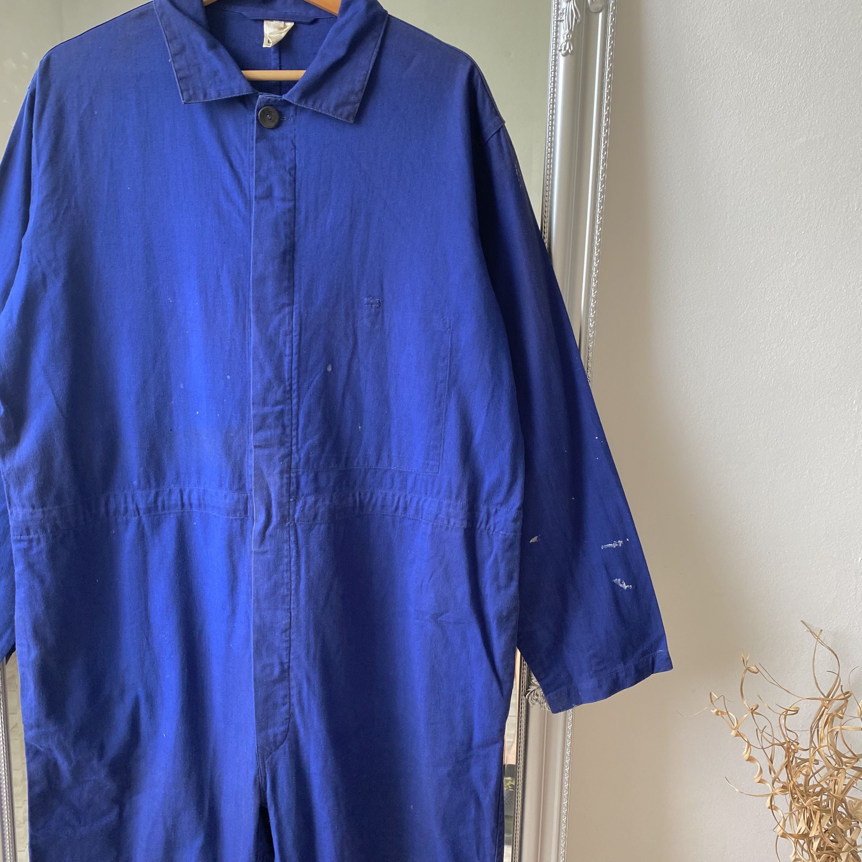 Vetra ⚙️ Vintage Faded Sanfor Worker French Coverall Le Laboureur Size US 32 / EU 48 - 2 Thumbnail