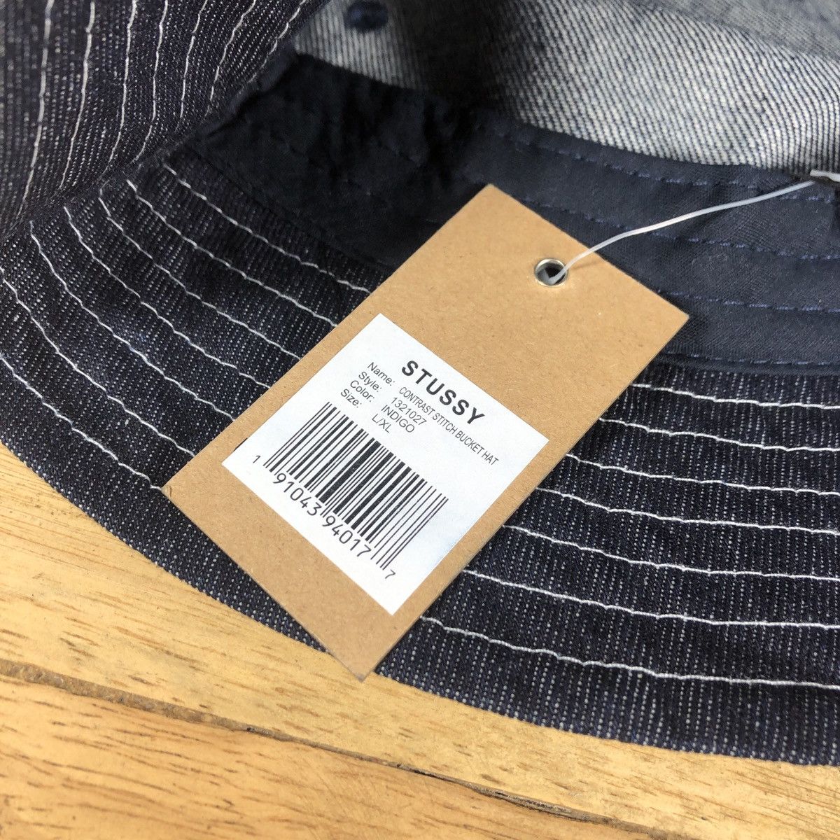 Stussy × Vintage Stussy Contrast Stitch Bucket Size ONE SIZE - 4 Thumbnail