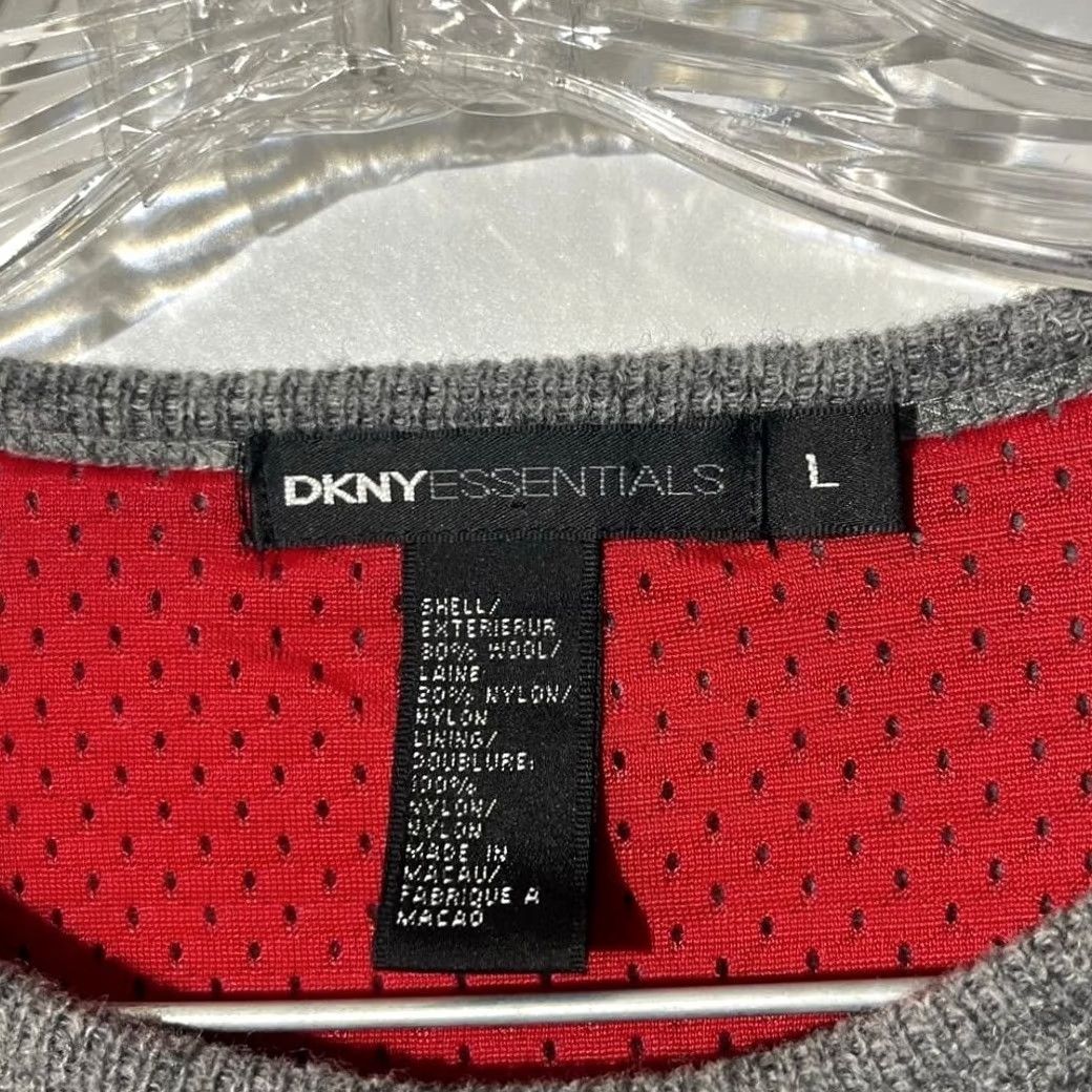 DKNY DKNY Essentials Pullover Sweater Men's Large Gray Embroidered Logo Size US L / EU 52-54 / 3 - 3 Thumbnail