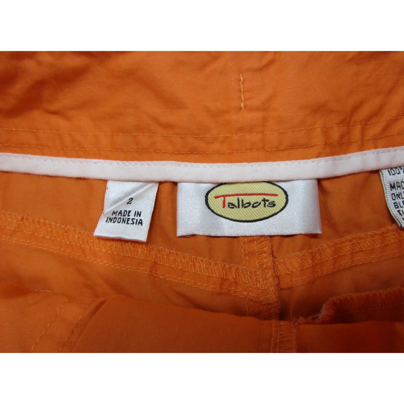 Talbots Talbots A-Line Skirt Orange Midi Womens Size 2 Outdoors Cotton Casual Fall Spring Summer Winter Streetwear Size 26" / US 2 / IT 38 - 2 Thumbnail