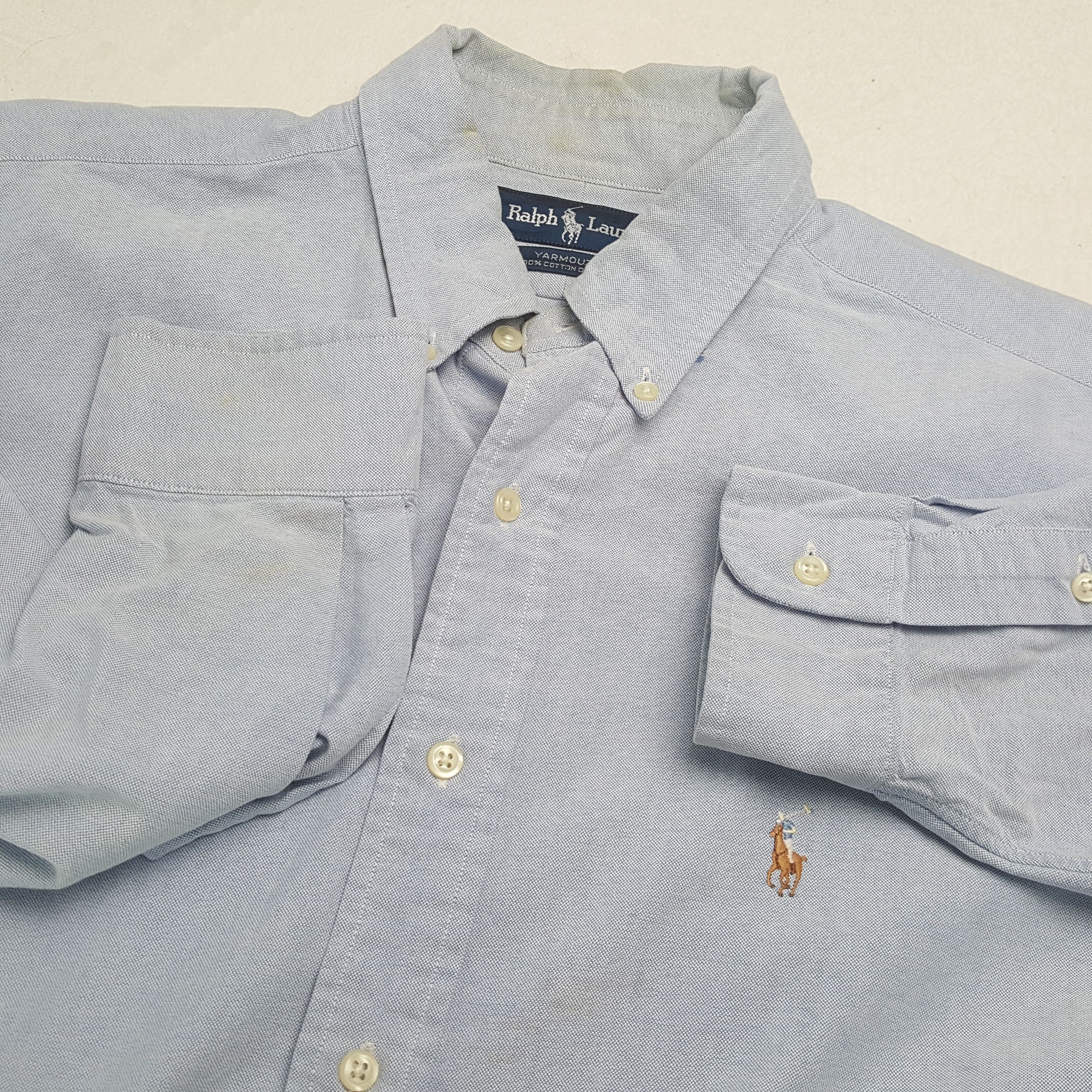 Ralph Lauren × Vintage RALPH LAUREN Fashion Brand Small Logo Design Shirt Size US XXL / EU 58 / 5 - 7 Thumbnail
