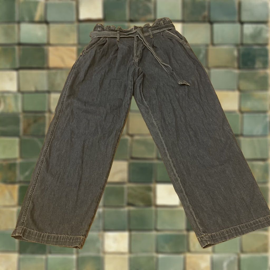 Polo Ralph Lauren Polo Ralph Lauren Jeans Womens 29 Pleated High Rise Paperbag Denim Baggy Blue 29R Womens Jeans Size 29" - 1 Thumbnail