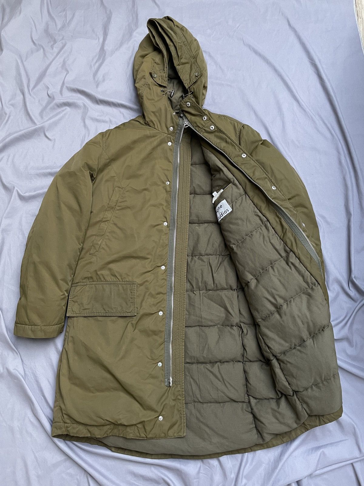 Pre-owned Acne Studios Montreal Parka Aw15 Designer Luxury In Brown