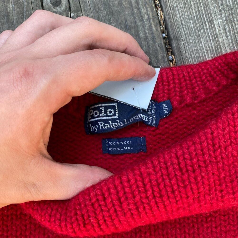 Polo Ralph Lauren Vintage Polo Ralph Lauren Scribble RLPC Mens Sz M Wool Swea Size US M / EU 48-50 / 2 - 2 Thumbnail