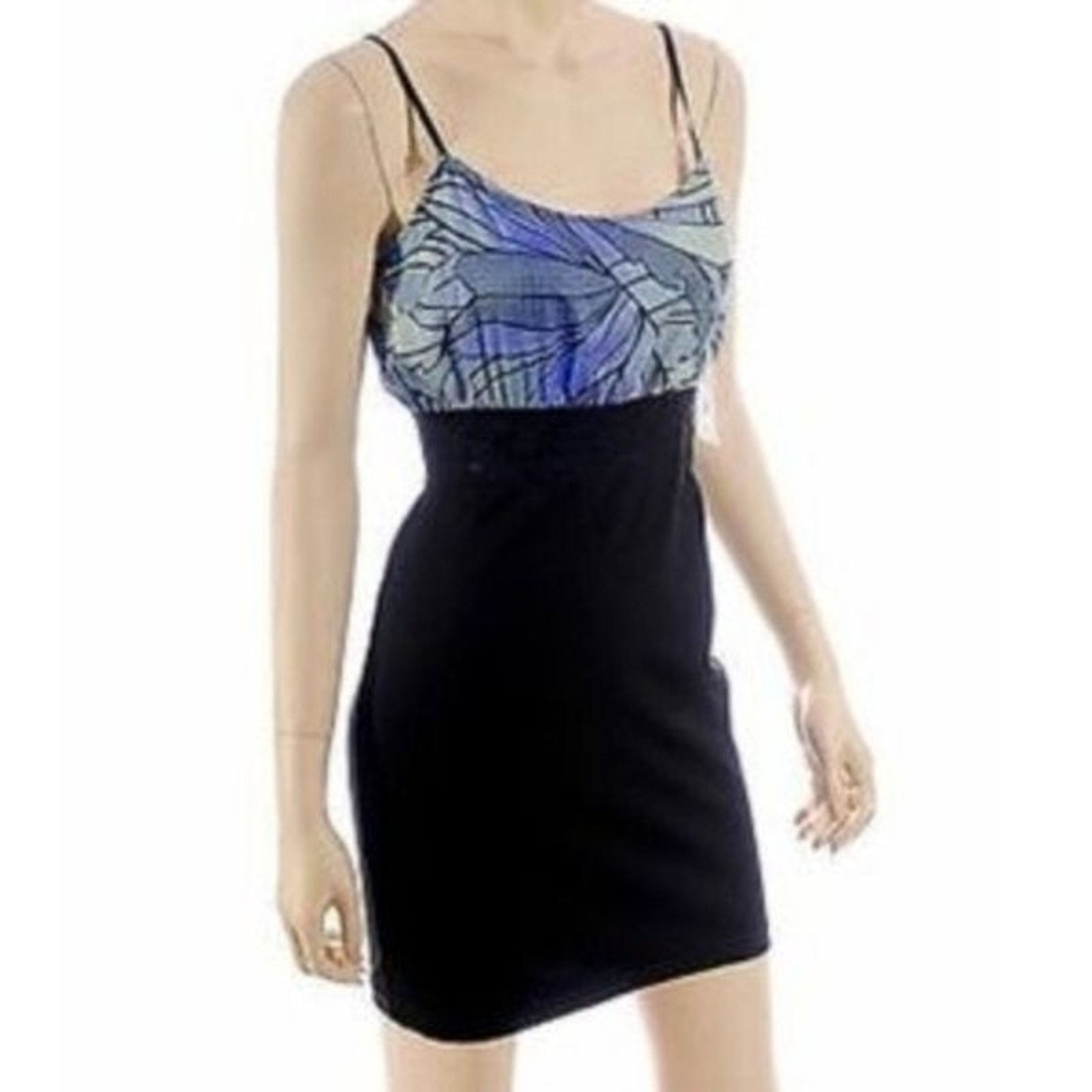 Free People Free People Abstract Spaghetti Strap Mini Dress XS Vintage Size XS / US 0-2 / IT 36-38 - 8 Thumbnail