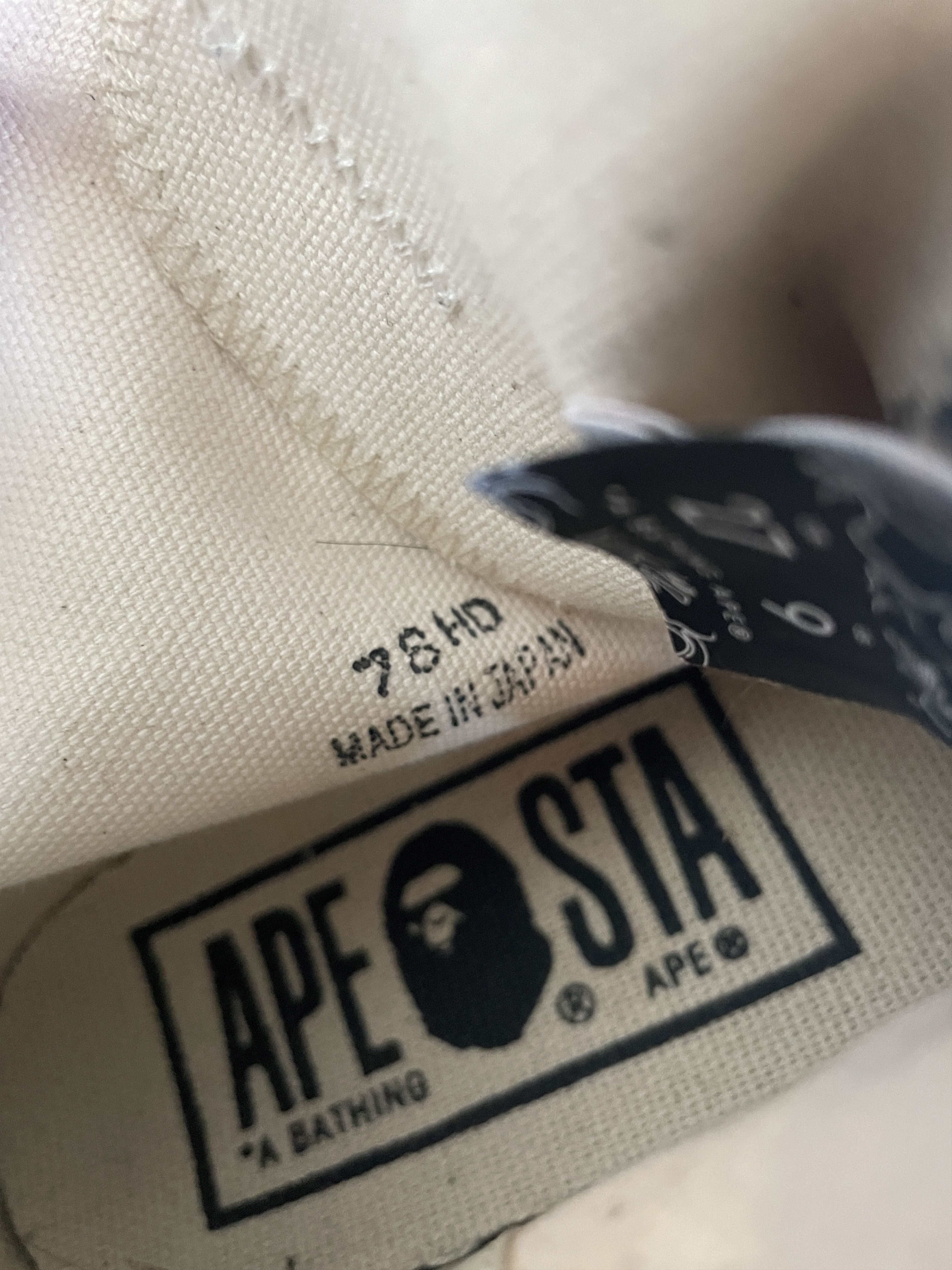 Bape Bape 2008 shark print Ape Sta sneakers Size US 9 / EU 42 - 12 Thumbnail