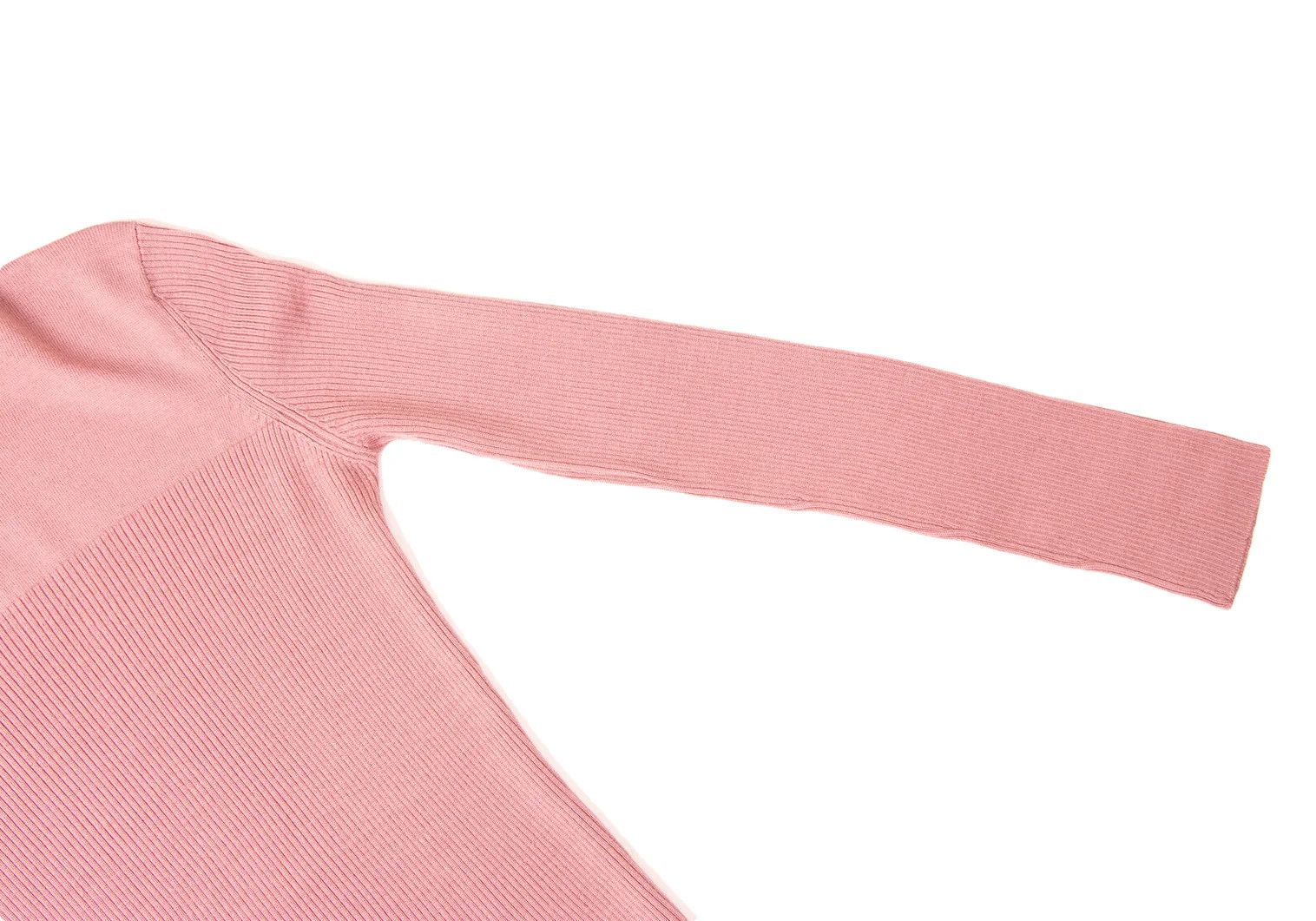 Jean Paul Gaultier Wool Ribbed Turtle Neck Knit Sweater in Pink, Size 48 Size US M / EU 48-50 / 2 - 7 Thumbnail