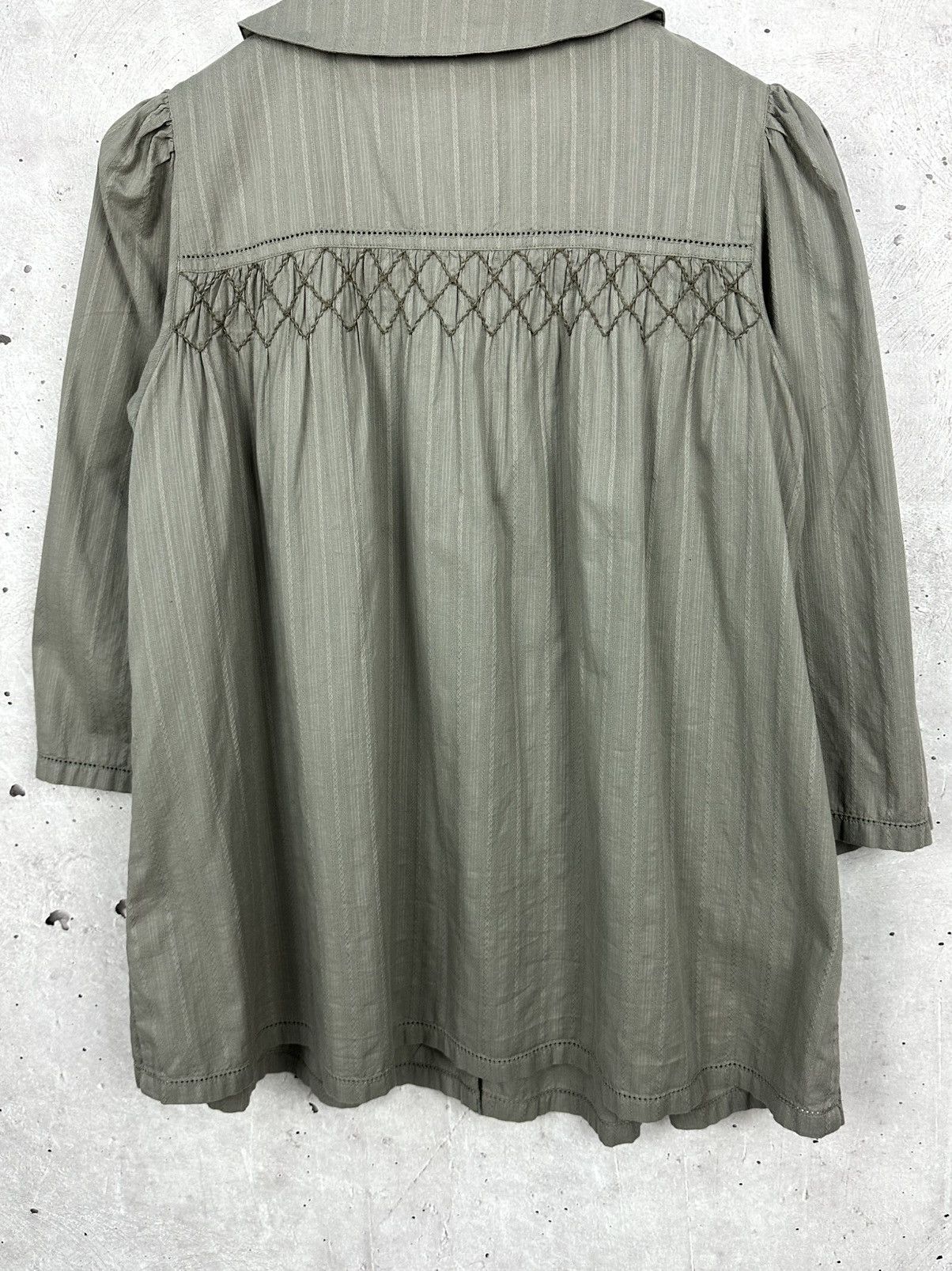 Designer Gudrun Sjoden Organic Cotton 1/4 Sleeve Blouse Size M / US 6-8 / IT 42-44 - 8 Thumbnail