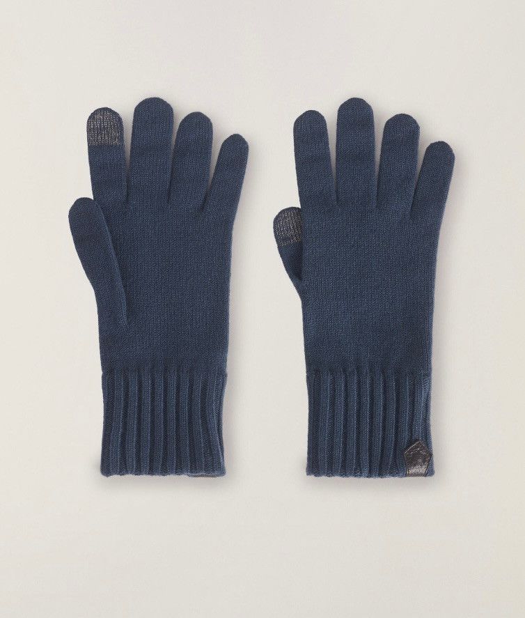 Loro Piana o1srvl11e0325 FAL9884 Size: OS / Gloves in Navy Blue Size ONE SIZE - 1 Thumbnail
