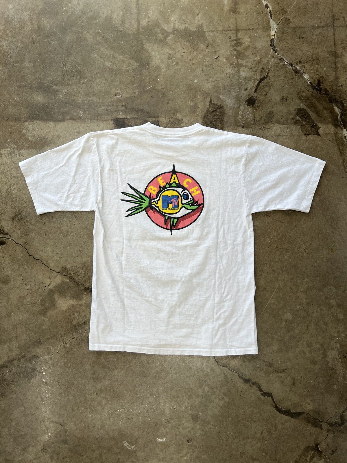 Vintage Vintage 90s MTV Trident Gum Promo Tee Single Stitch Large Size US L / EU 52-54 / 3 - 2 Thumbnail