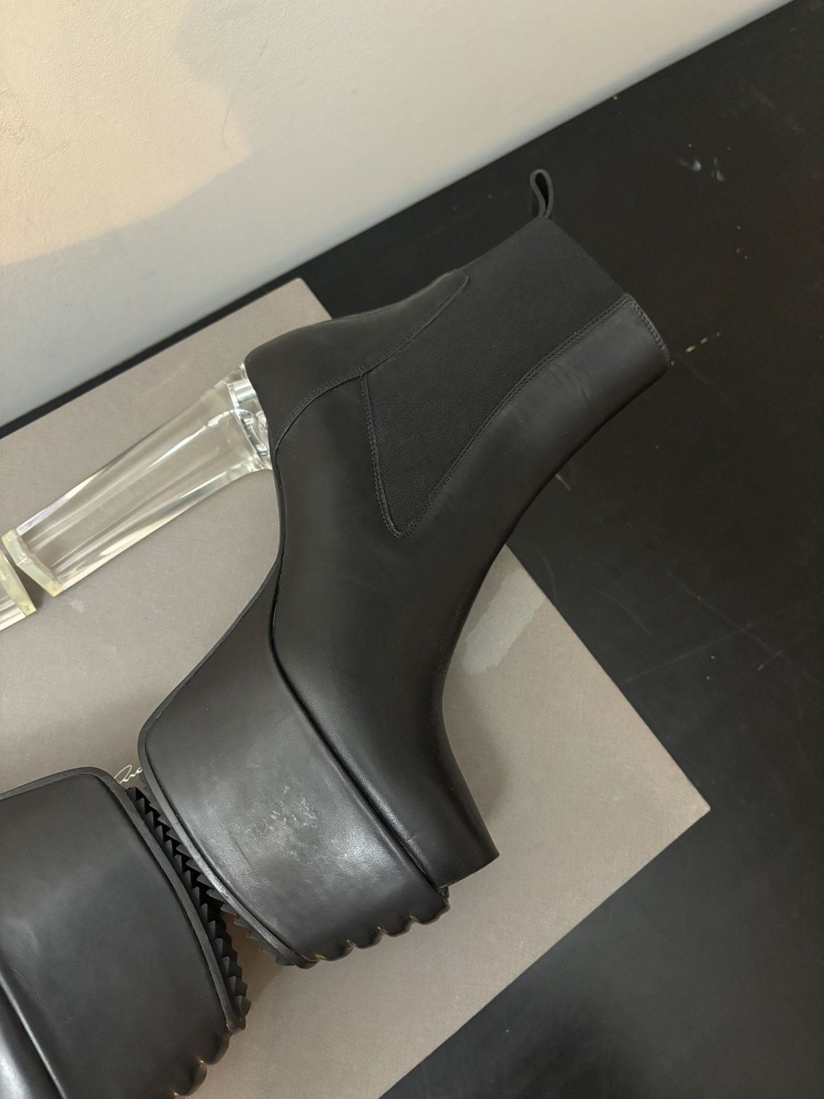 Rick Owens Rick Owens Open Toe Minimal Grill Kiss Boots Black Size US 6 / EU 39 - 6 Thumbnail