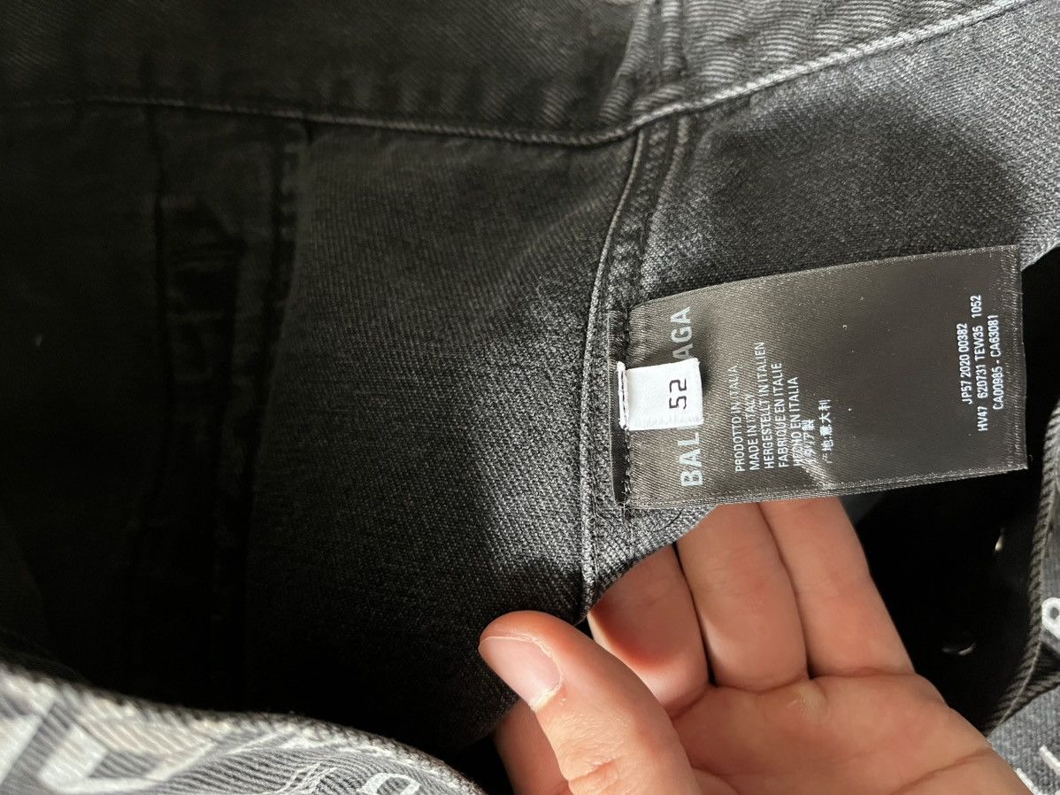 Balenciaga Balenciaga denim jacket all over print black white monogram Size US L / EU 52-54 / 3 - 13 Thumbnail