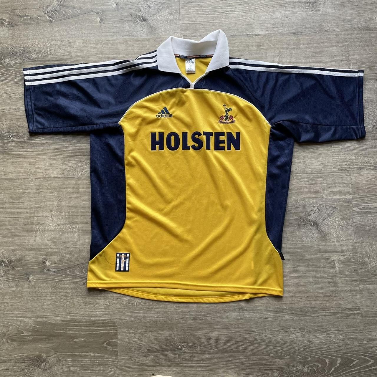 image of Adidas x Vintage 1999-01 Tottenham Away Kit in Yellow, Men's (Size XL)