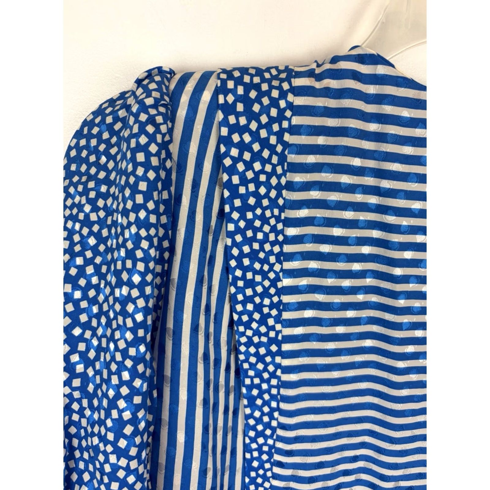 Vintage VINTAGE Argenti Silk Set Skirt Blouse 2 Piece Womens 12 Blue 100% Silk Career Set Read Size XL / US 12-14 / IT 48-50 - 5 Thumbnail