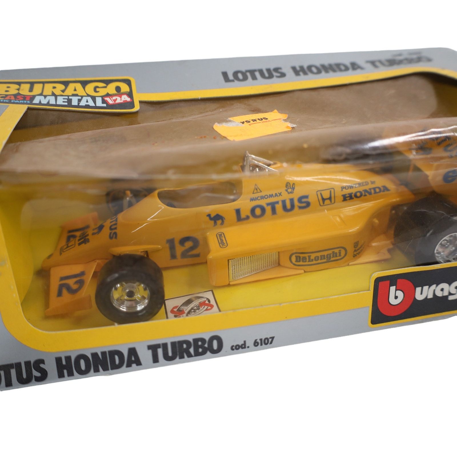 Vintage Vintage Burago Lotus Honda Turbo Die Cast Race Car Toy Size ONE SIZE - 2 Thumbnail