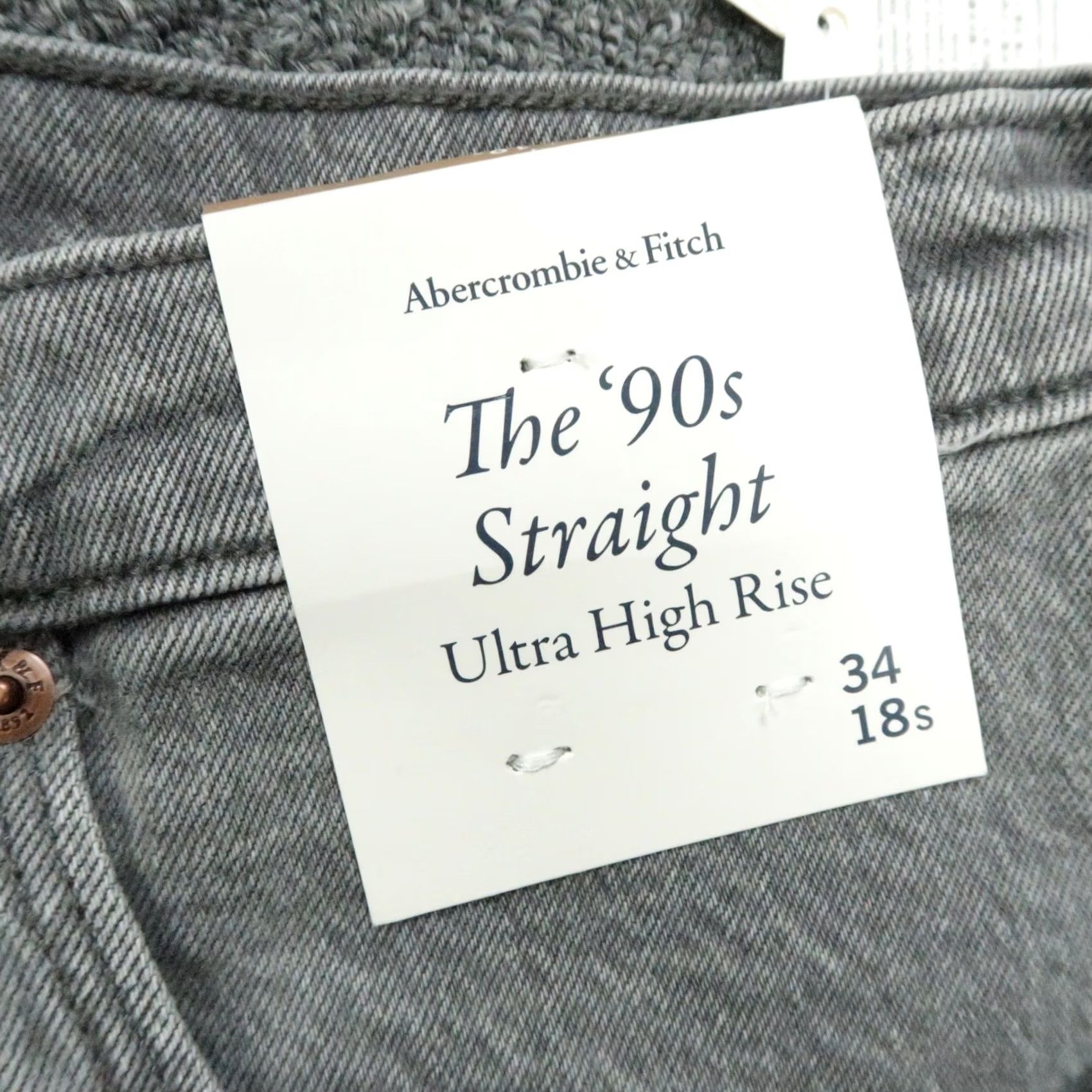 Abercrombie & Fitch Abercrombie & Fitch Jeans Women 34 38 in Gray Straight 5-Pocket Denim Vintage No XS? Size 24" / US 00 / IT 34 - 4 Thumbnail