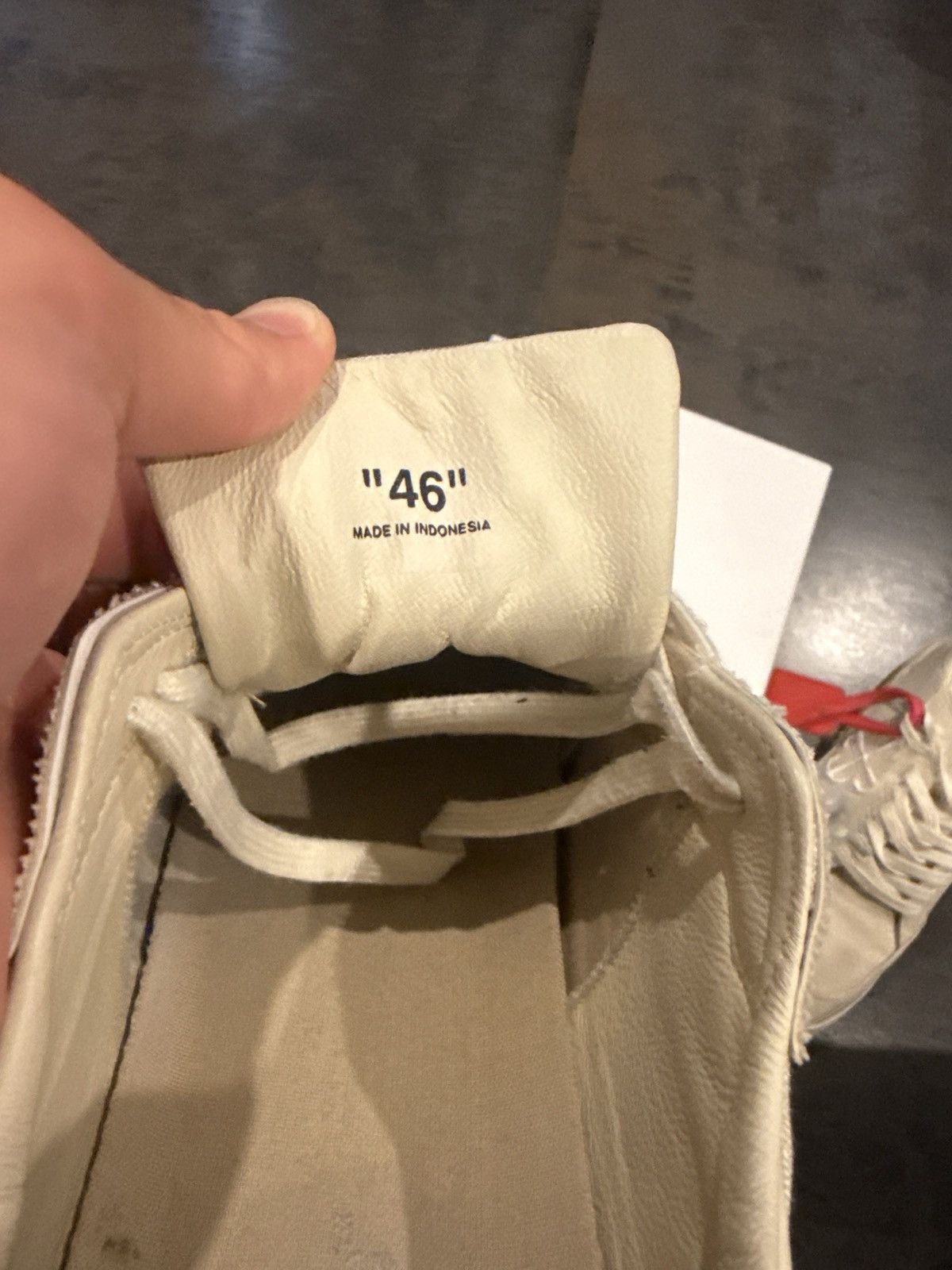 Off-White Off-White Vulcanized canvas beige low top sneakers Size US 13 / EU 46 - 6 Thumbnail