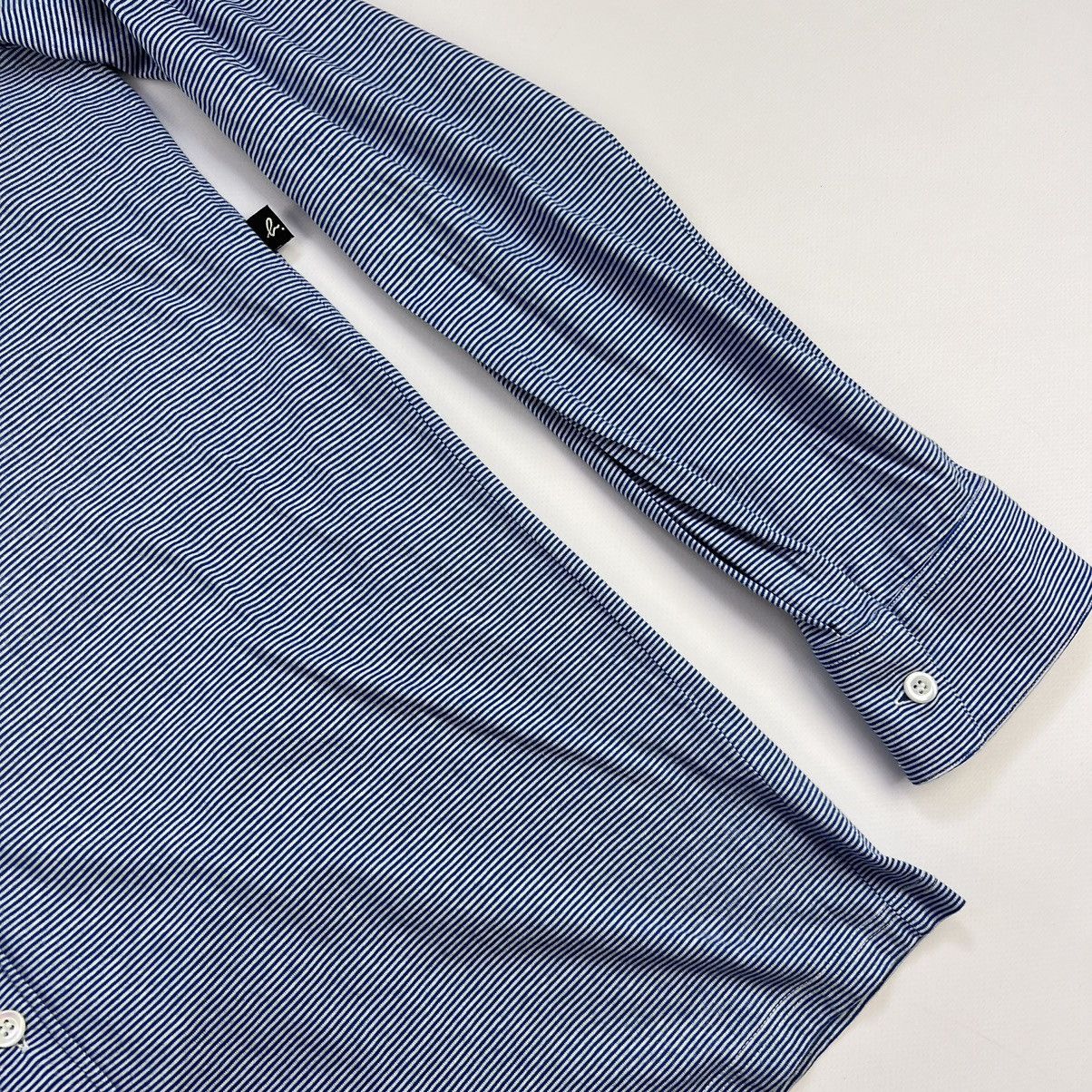 Designer × agnes b. Agnes B. Homme Paris blue white stripped shirt Size US M / EU 48-50 / 2 - 3 Thumbnail
