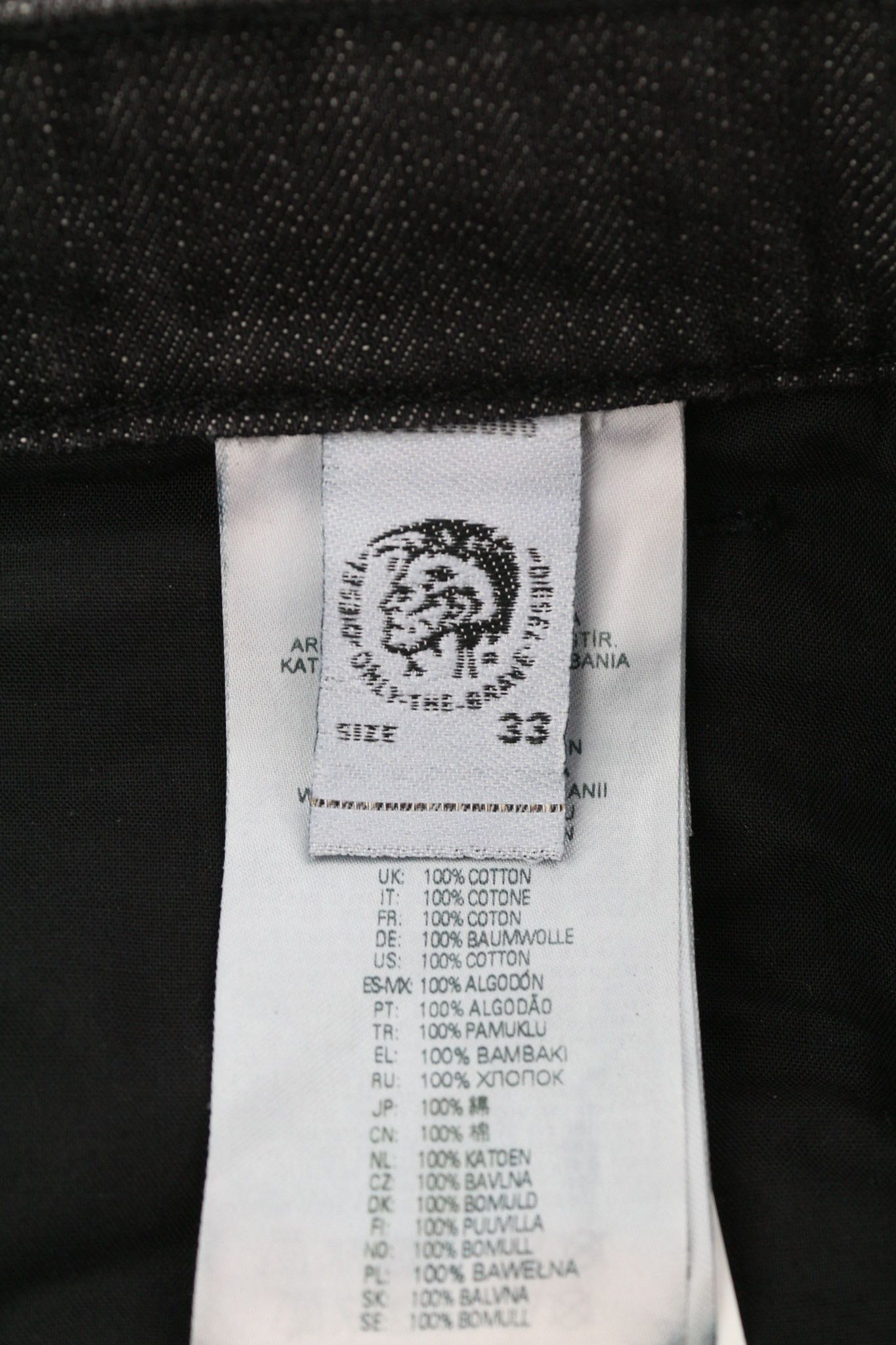 Diesel D-KRAS 0BFAX W33/L32 Black Slim Denim 40448 Size US 33 - 10 Thumbnail