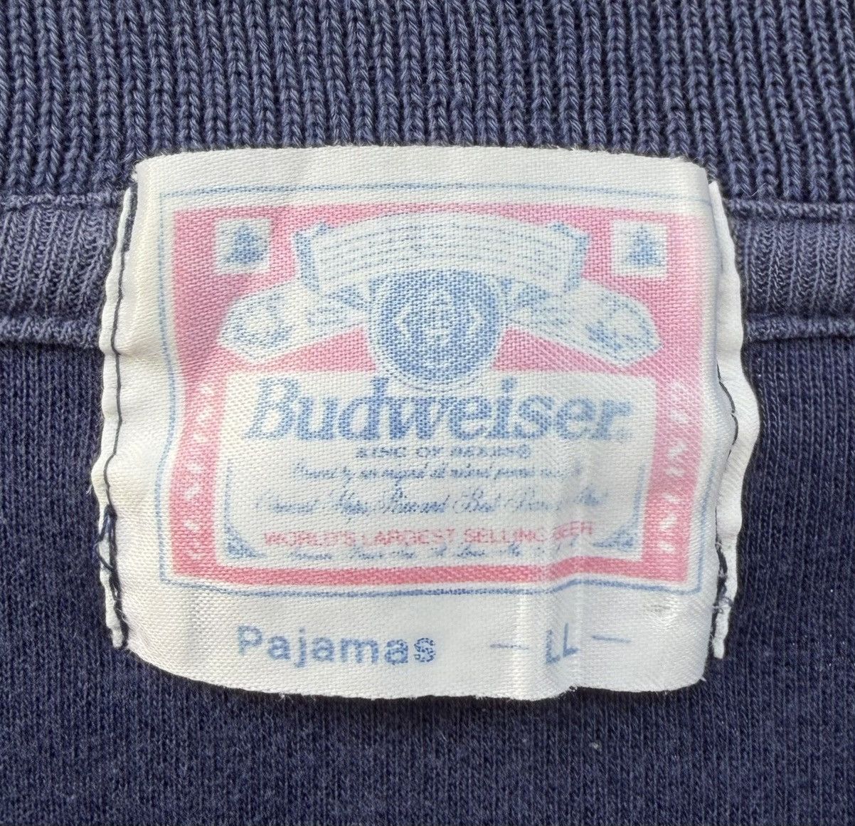 Budweiser Vintage 90s Budweiser"King of Beers" Logo Navy Blue Crewneck Size US L / EU 52-54 / 3 - 11 Thumbnail