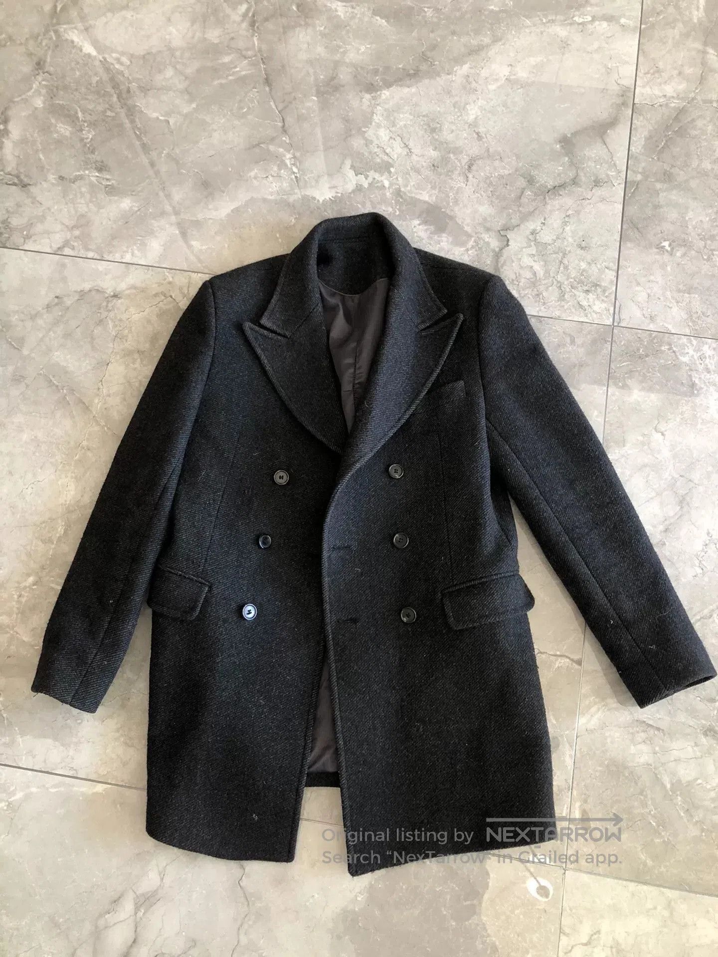Japanese Brand GoldGoose Men's Thick Wool Coat. Size US M / EU 48-50 / 2 - 1 Thumbnail