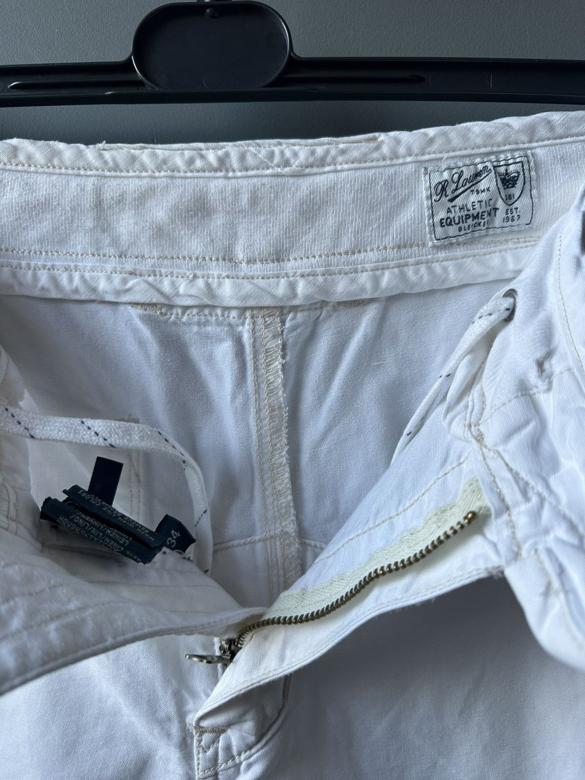 Polo Ralph Lauren Polo Ralph Lauren White Linen Cotton Shorts Size 34 Size US 34 / EU 50 - 4 Thumbnail