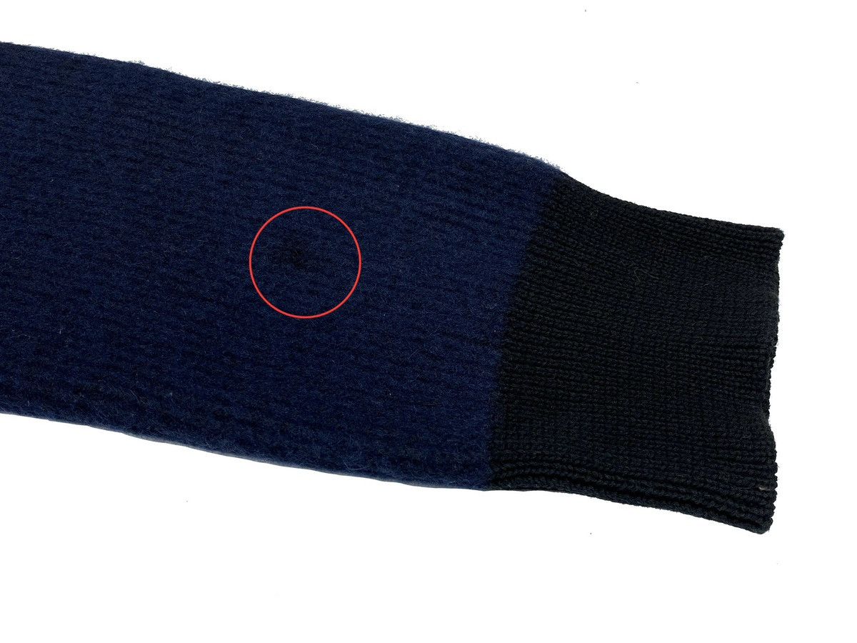 Helmut Lang HELMUT LANG WOMEN NAVY BLUE SWEATER COTTON WOOL SIZE S Size S / US 4 / IT 40 - 5 Thumbnail
