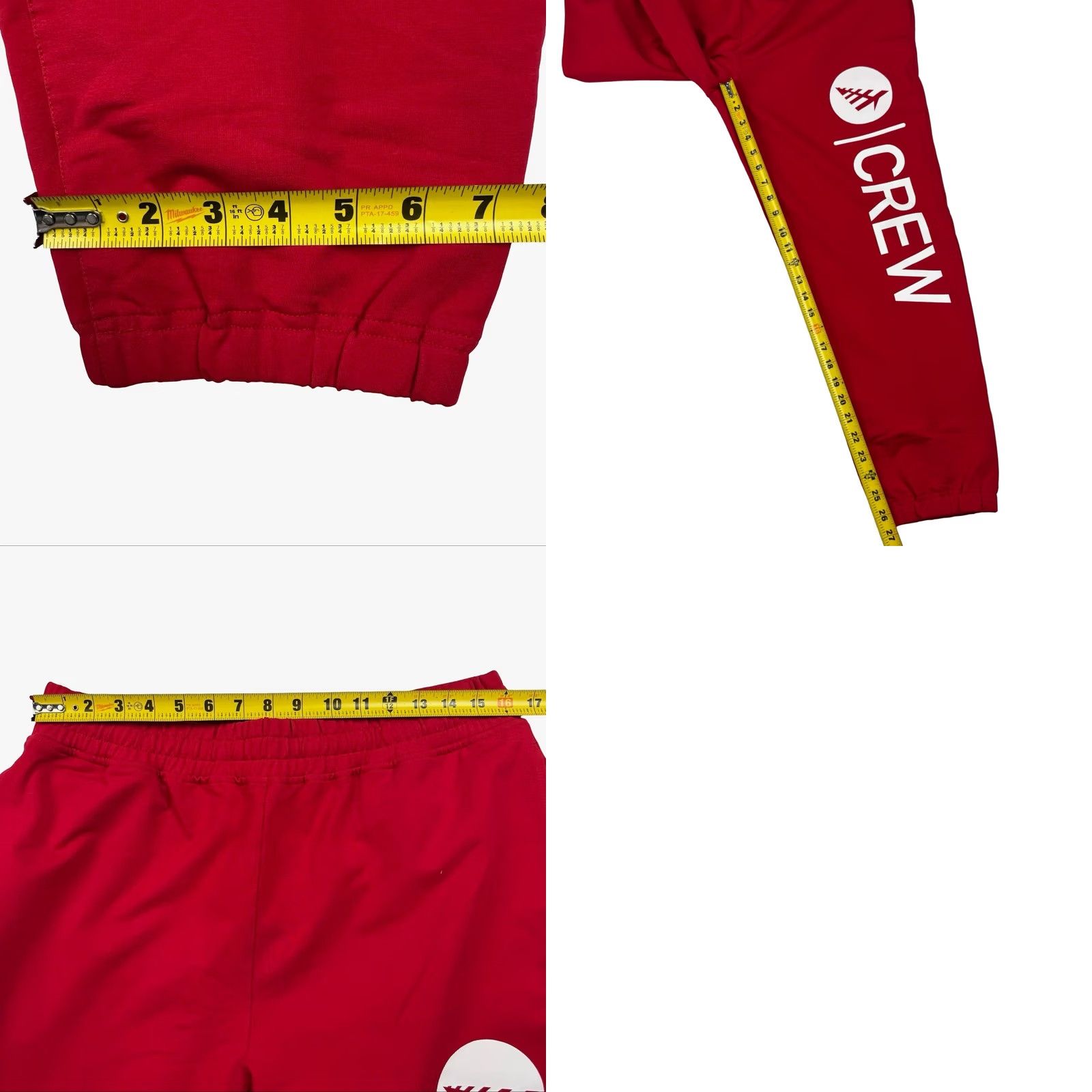Vintage Paperplanes Men’s Jogger Sweatpants Red L Size US 33 - 8 Thumbnail