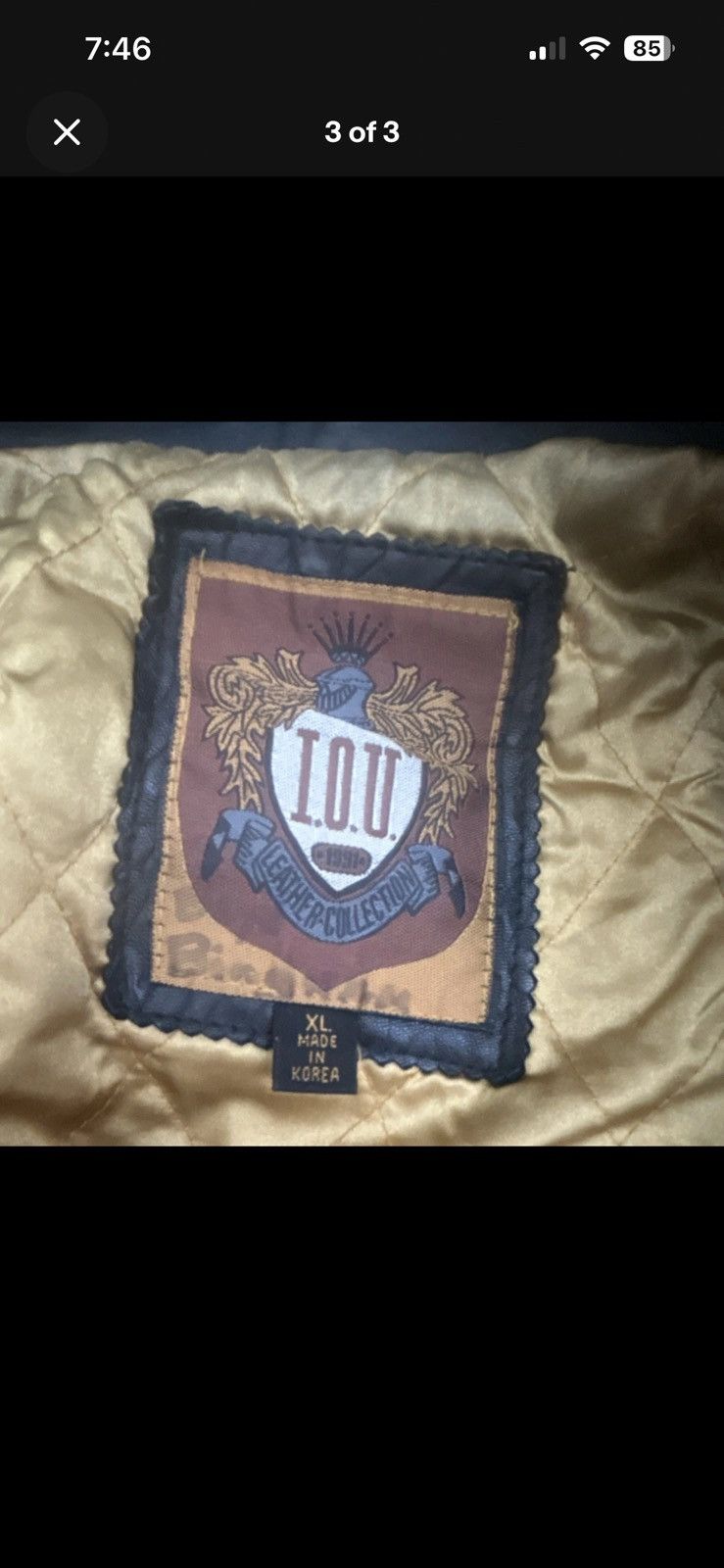 Other I.O.U Vintage Leather Jacket Size US XL / EU 56 / 4 - 2 Thumbnail