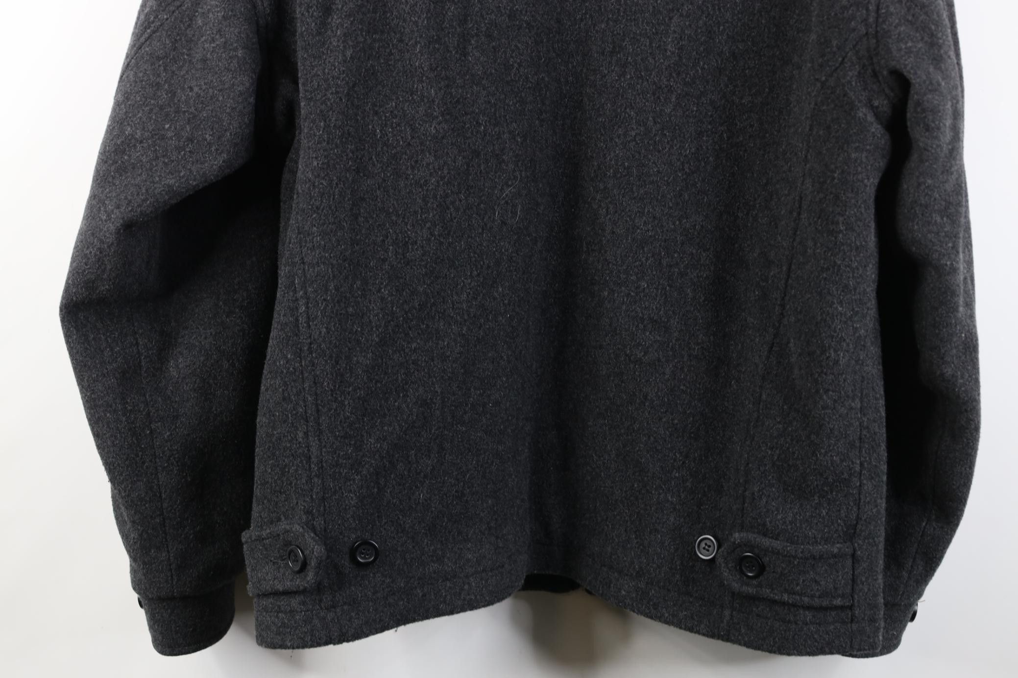 Vintage Vintage 90s Y2K Streetwear Full Zip Bomber Jacket Dark Gray Size US M / EU 48-50 / 2 - 14 Thumbnail