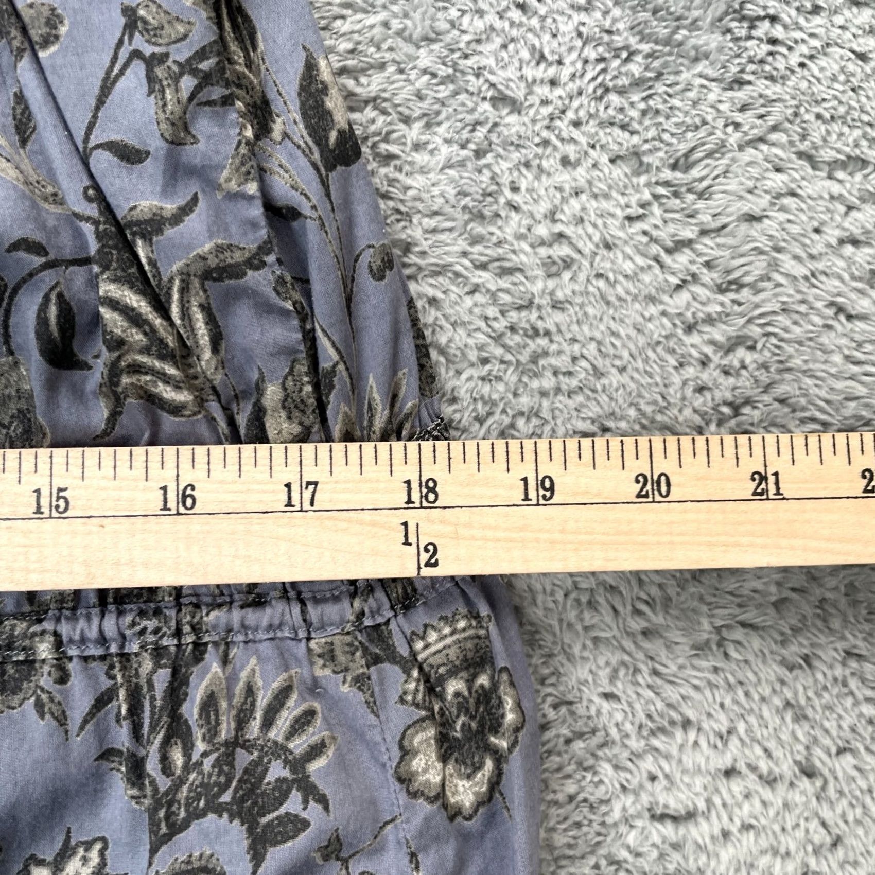Converse Converse Dress Women Medium Gray A Line Floral Pleated Cottagecore Size M / US 6-8 / IT 42-44 - 7 Thumbnail